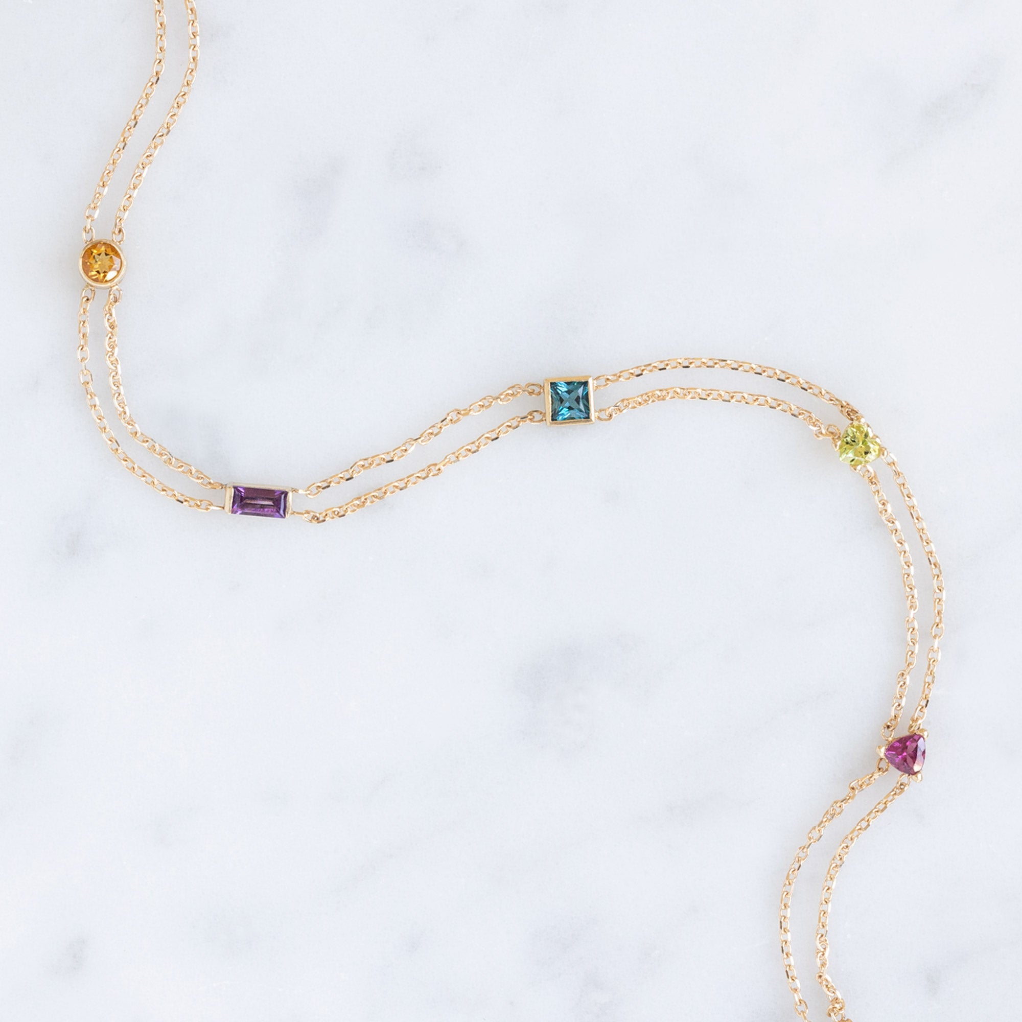 Alexis Russell Bracelets / Anklets The Candy Gemstone Bracelet | Yellow Gold