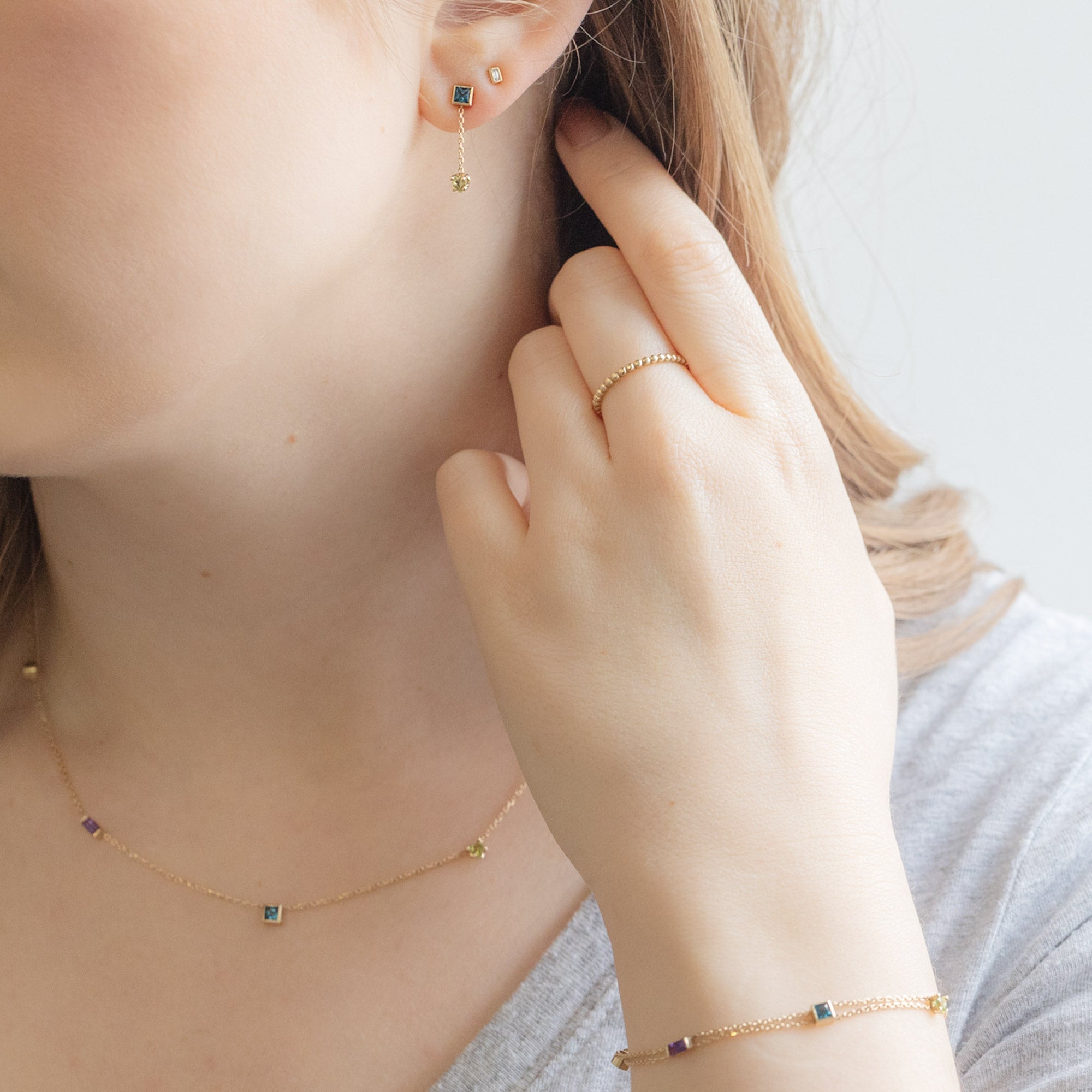 Alexis Russell Bracelets / Anklets The Candy Gemstone Bracelet | Yellow Gold