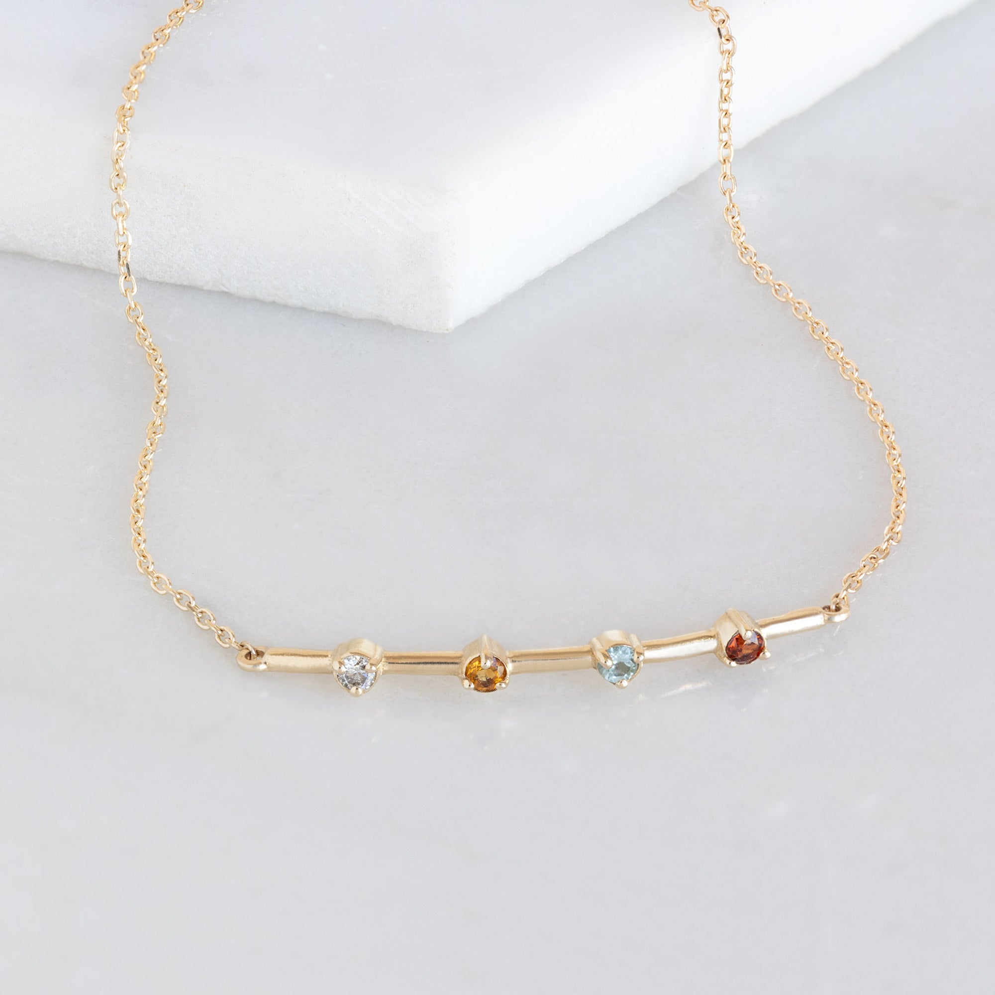 Alexis Russell Bracelets / Anklets The Custom Multi-Birthstone Bracelet | 4 Stones