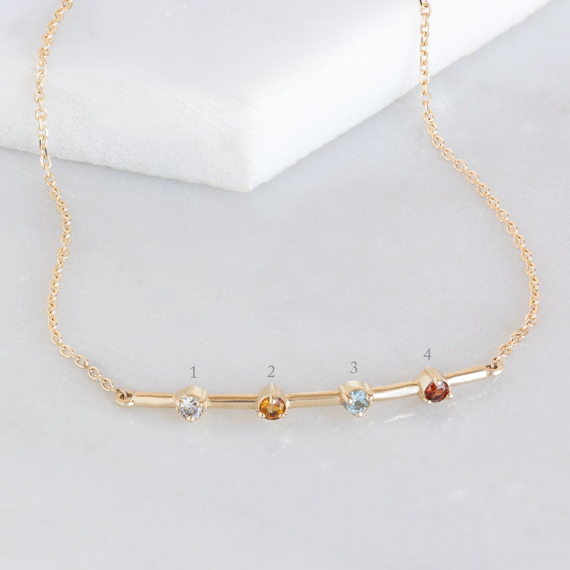 Alexis Russell Bracelets / Anklets The Custom Multi-Birthstone Bracelet | 4 Stones