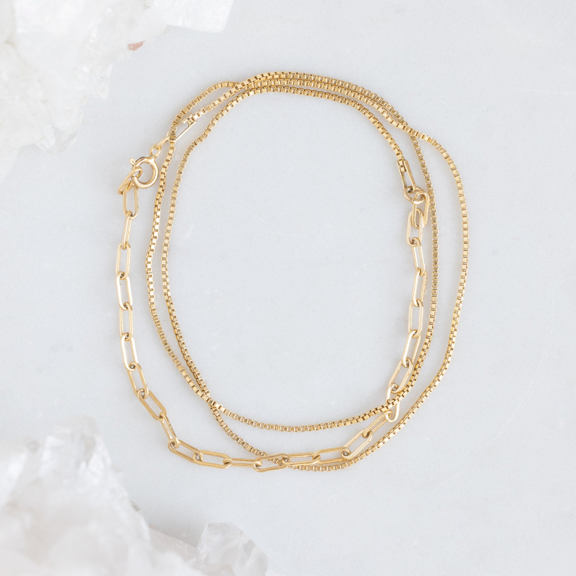 Alexis Russell Bracelets / Anklets The 4-in-1 Cable Chain Bracelet | Yellow, Rose, White or Sterling Silver