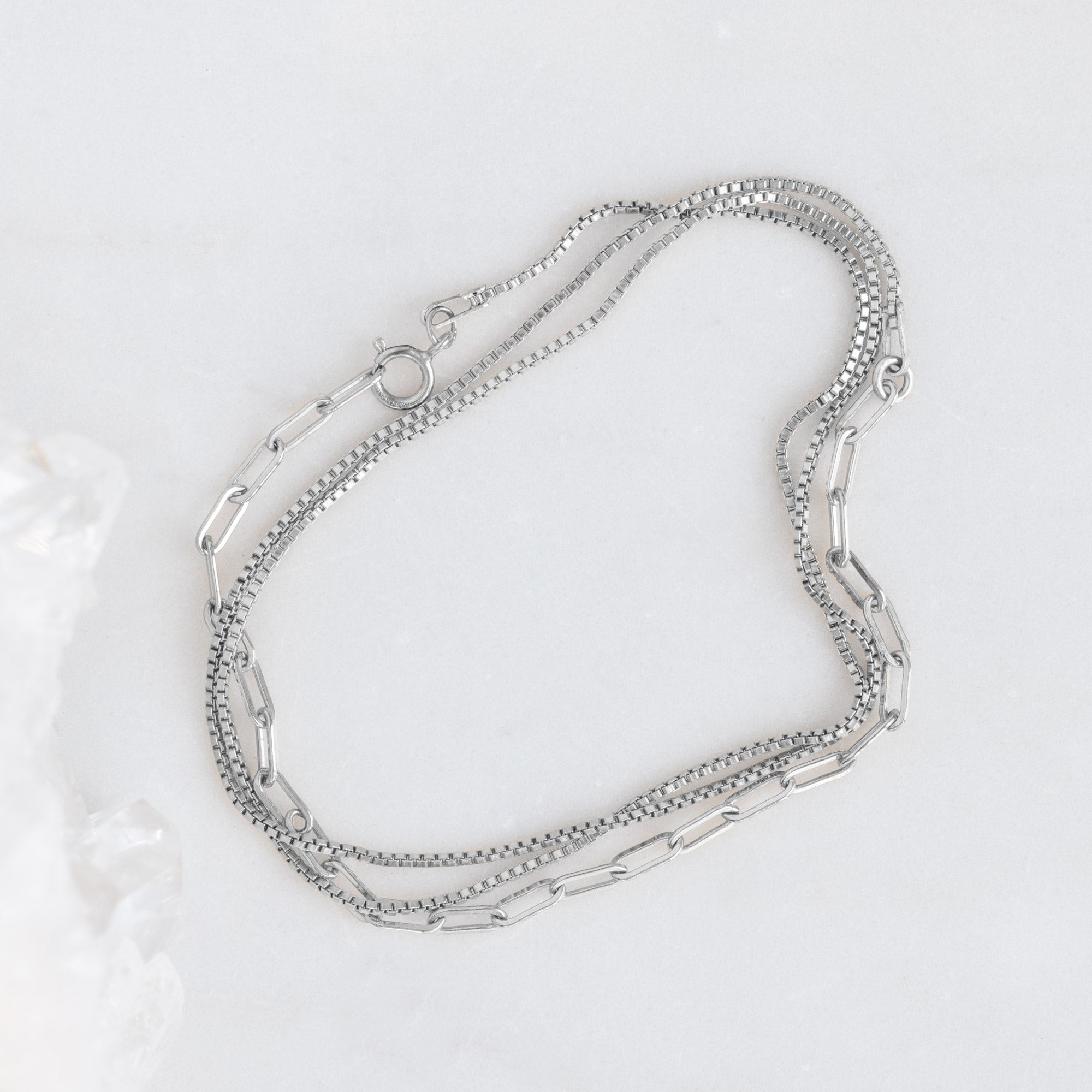 Alexis Russell Bracelets / Anklets The 4-in-1 Cable Chain Bracelet | Yellow, Rose, White or Sterling Silver