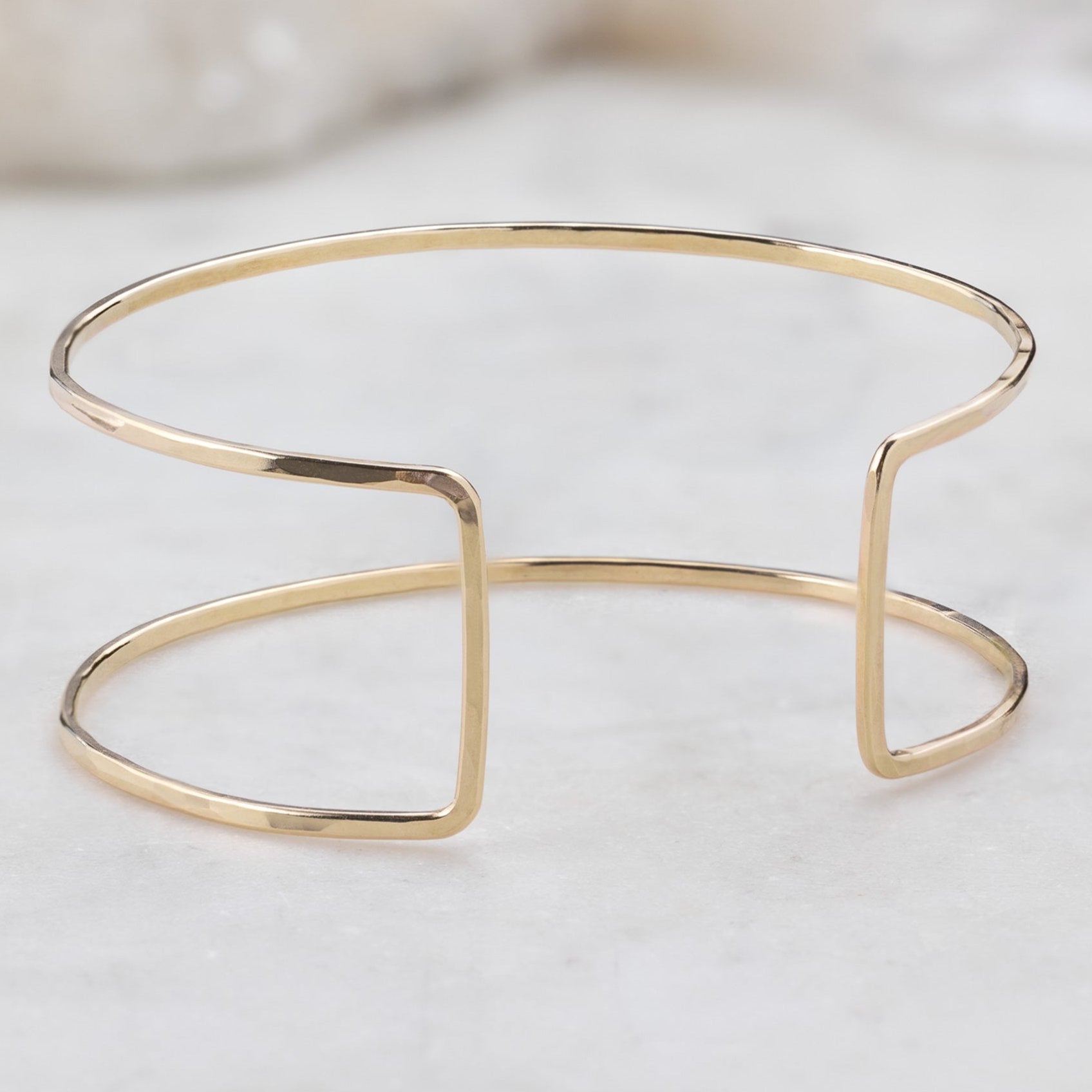 Alexis Russell Bracelets / Anklets The Column Cuff Bracelet | Yellow, Rose or Sterling Silver