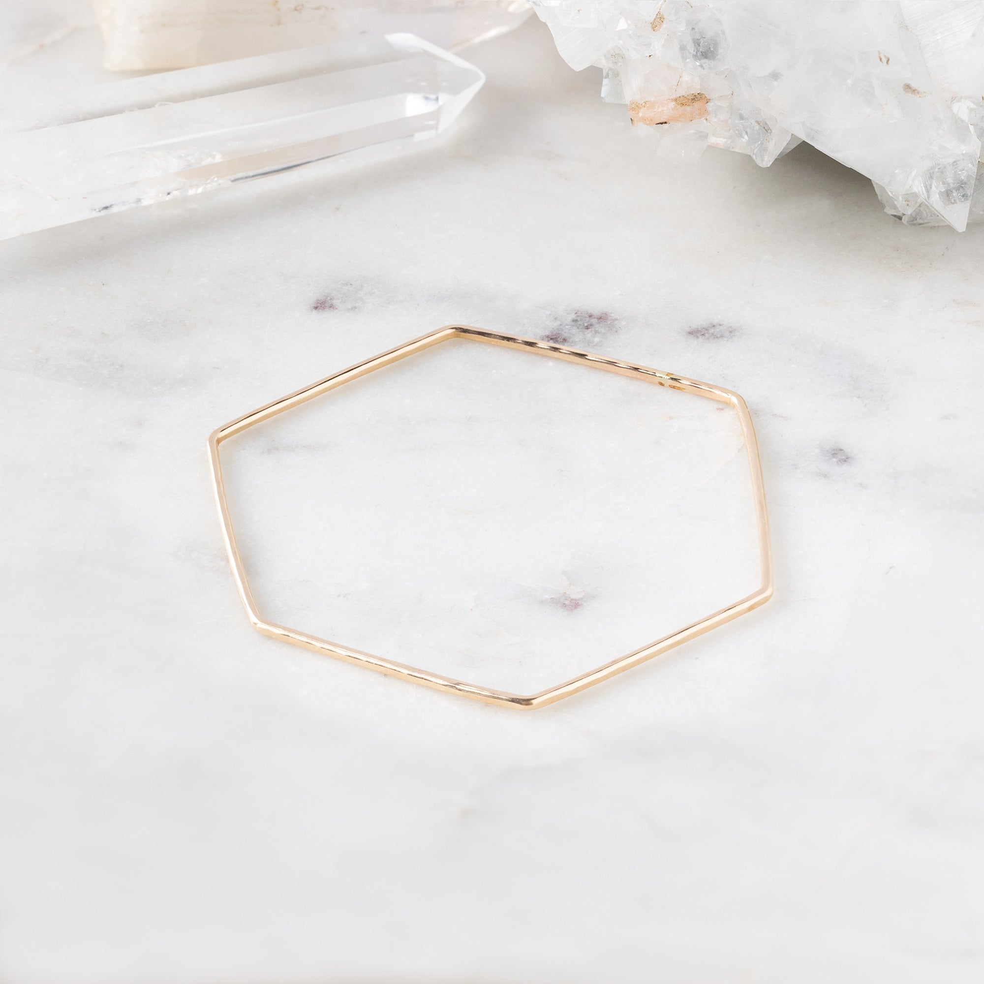 Alexis Russell Bracelets / Anklets The Hex Stacking Bangle | Yellow, Rose or Sterling Silver