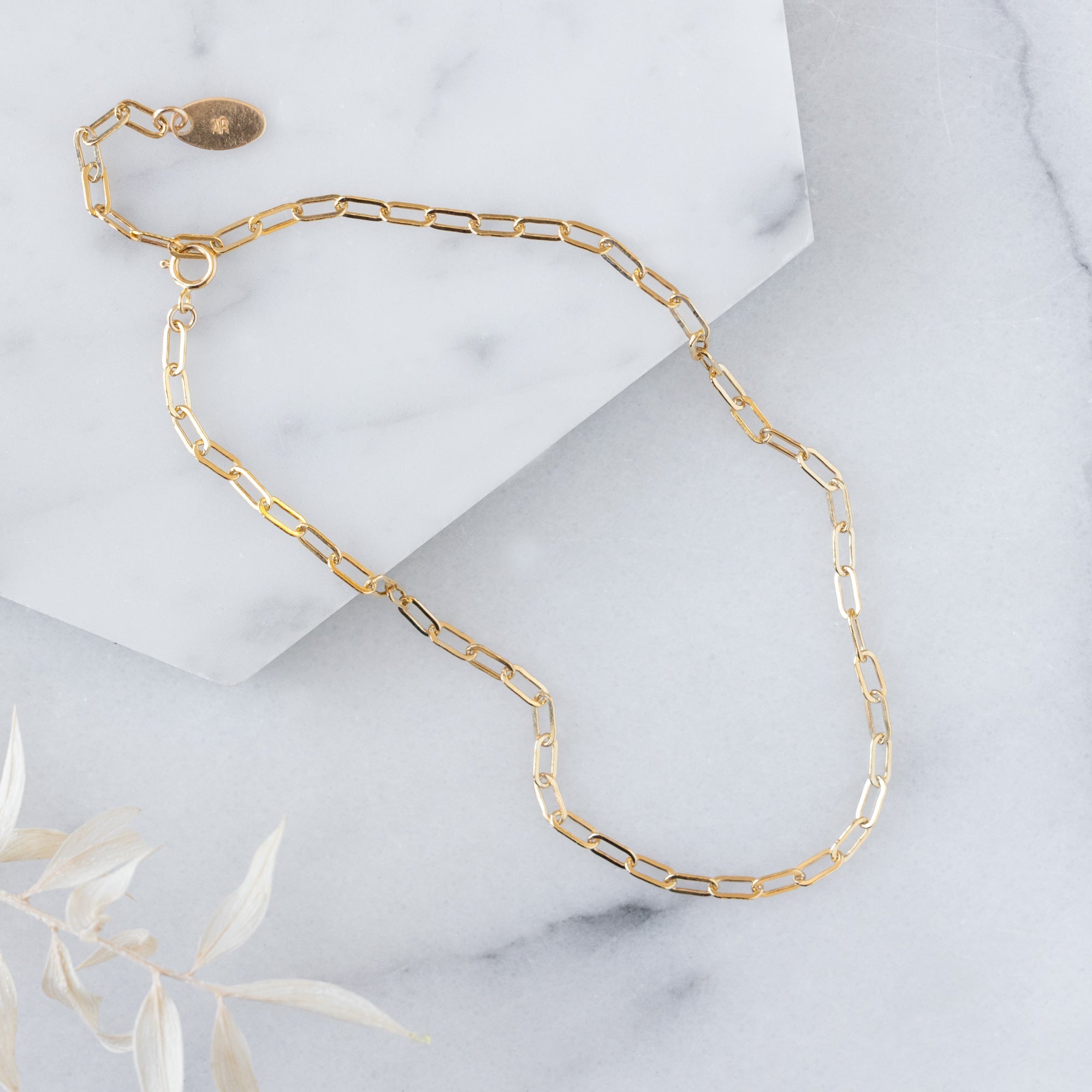 Alexis Russell Bracelets / Anklets The Drawn Cable Chain Bracelet | Yellow Gold