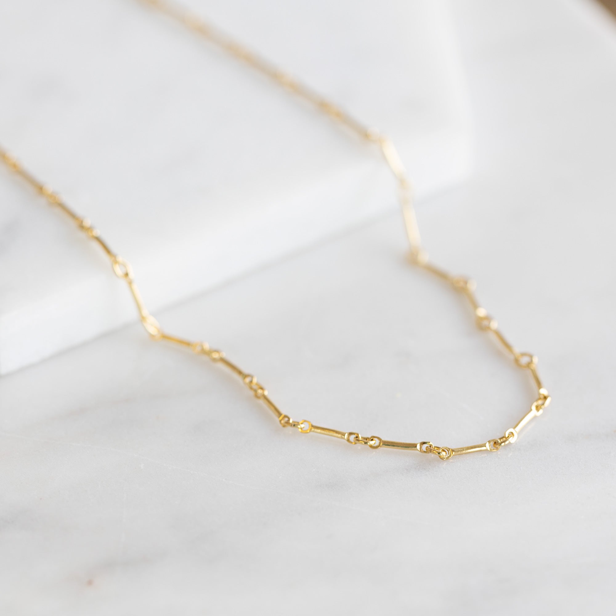 Alexis Russell Bracelets / Anklets The Bar Chain Bracelet | Yellow Gold