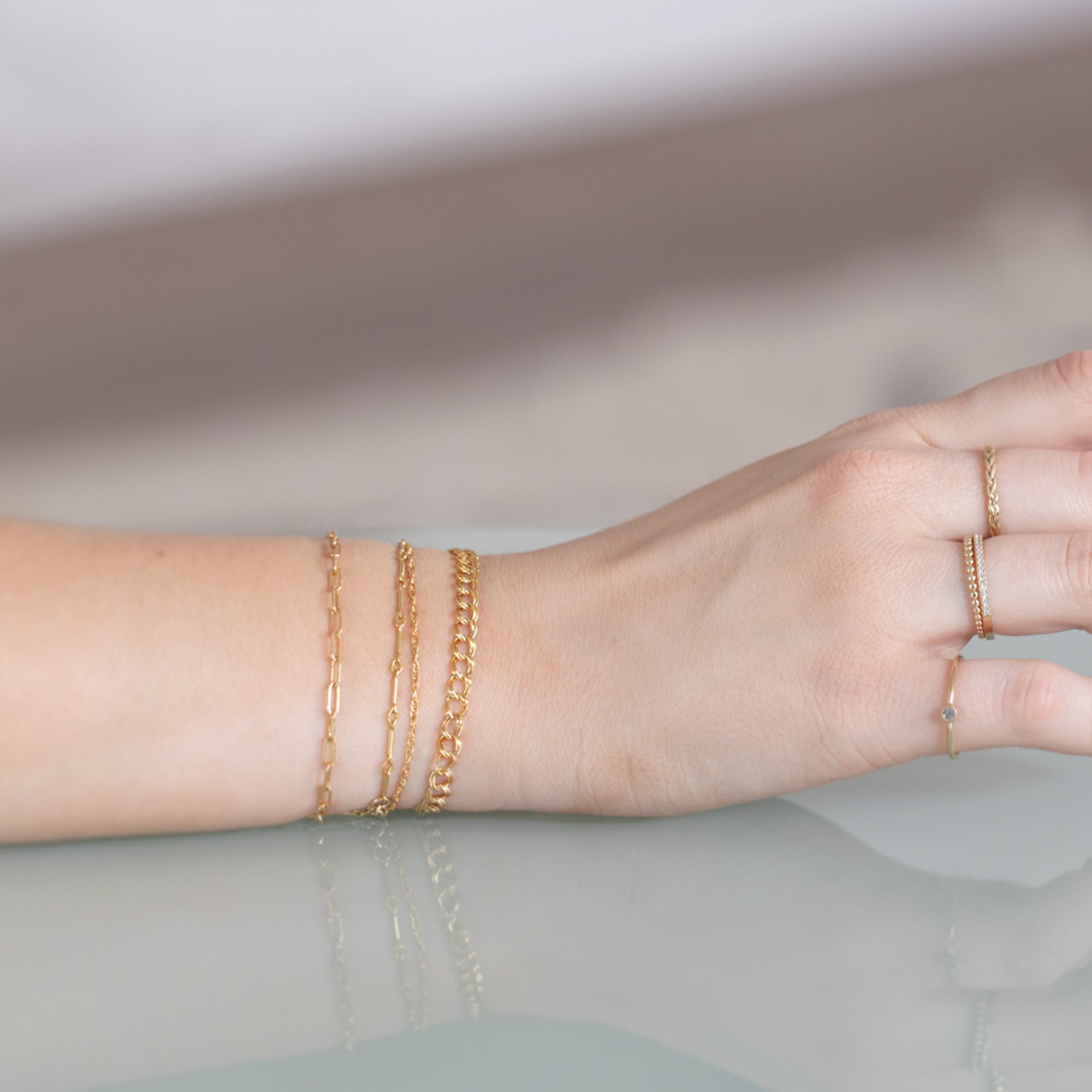 Alexis Russell Bracelets / Anklets The Boyfriend Rope Chain Bracelet | Yellow Gold