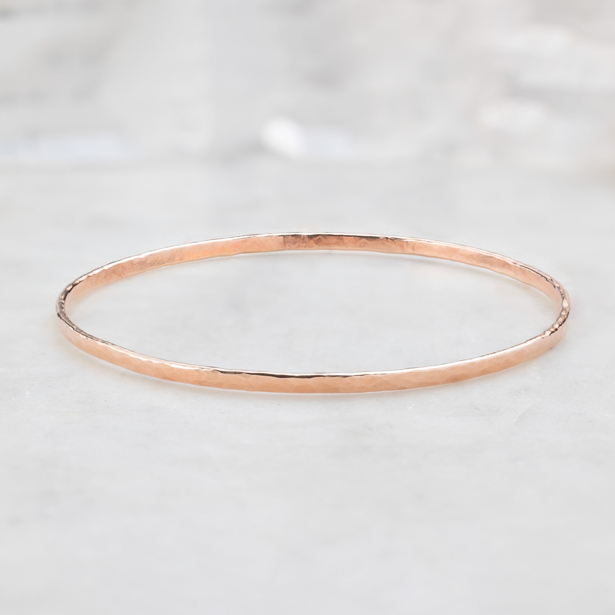 Alexis Russell Bracelets / Anklets The Hammered Stacking Bangle | Yellow, Rose or Sterling Silver
