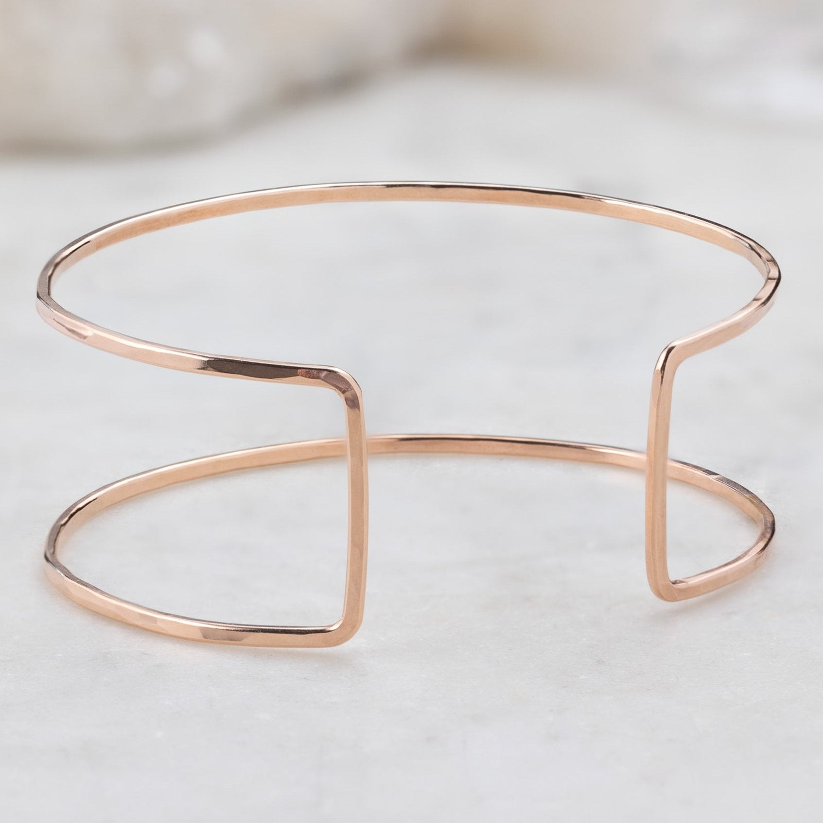 Alexis Russell Bracelets / Anklets The Column Cuff Bracelet | Yellow, Rose or Sterling Silver
