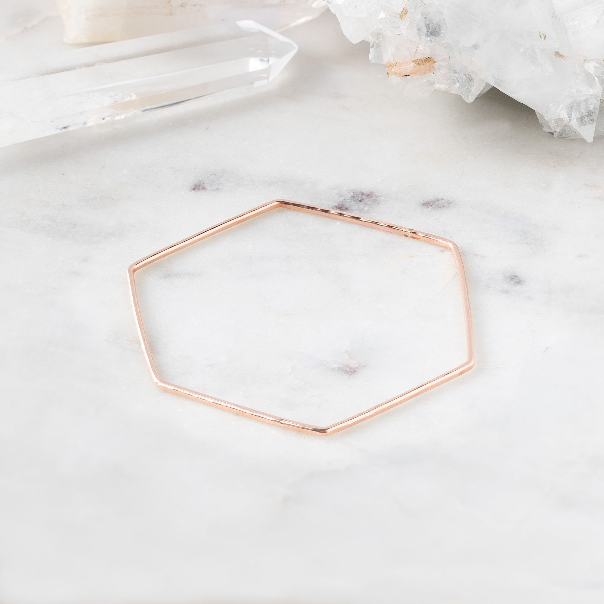 Alexis Russell Bracelets / Anklets The Hex Stacking Bangle | Yellow, Rose or Sterling Silver