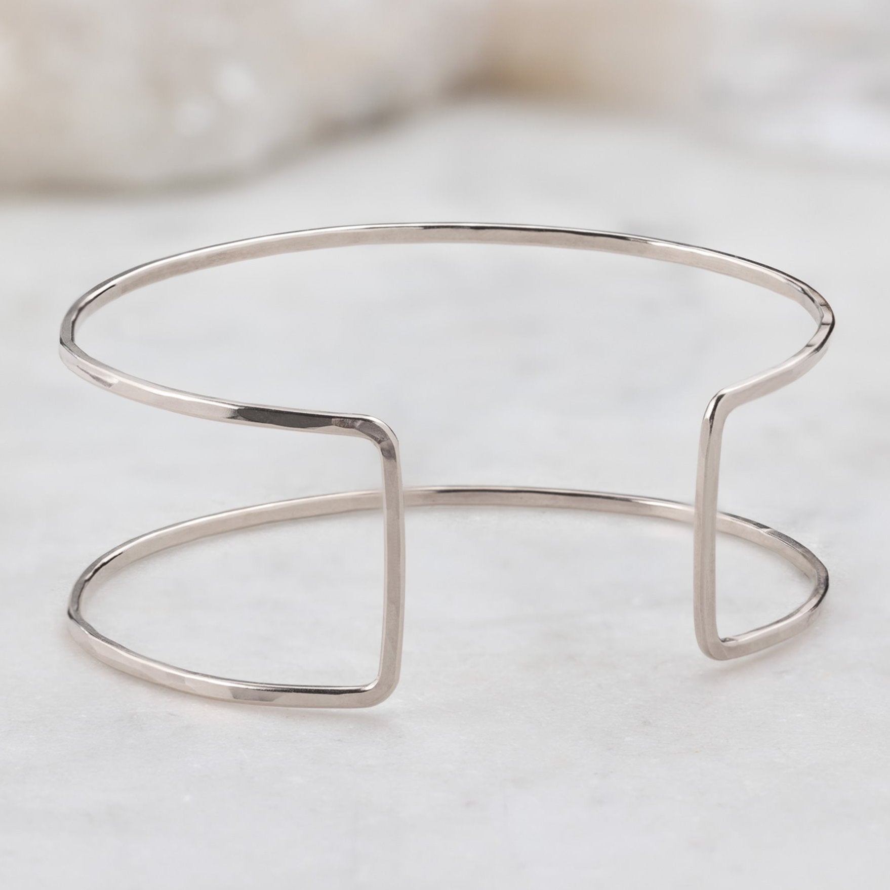Alexis Russell Bracelets / Anklets The Column Cuff Bracelet | Sterling Silver