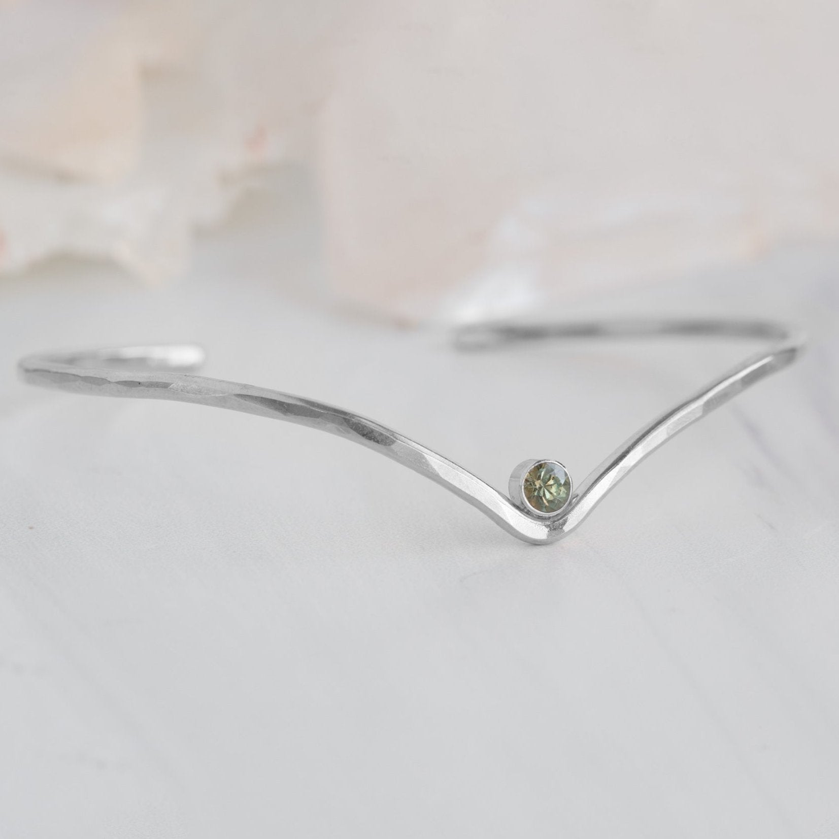 Alexis Russell Bracelets / Anklets The Montana Sapphire Peak Cuff Bracelet | Sterling Silver