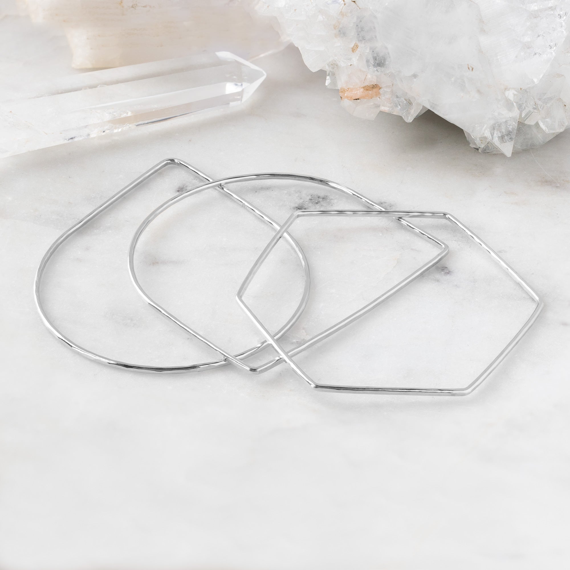 Alexis Russell Bracelets / Anklets The Lune Stacking Bangle | Yellow, Rose or Sterling Silver