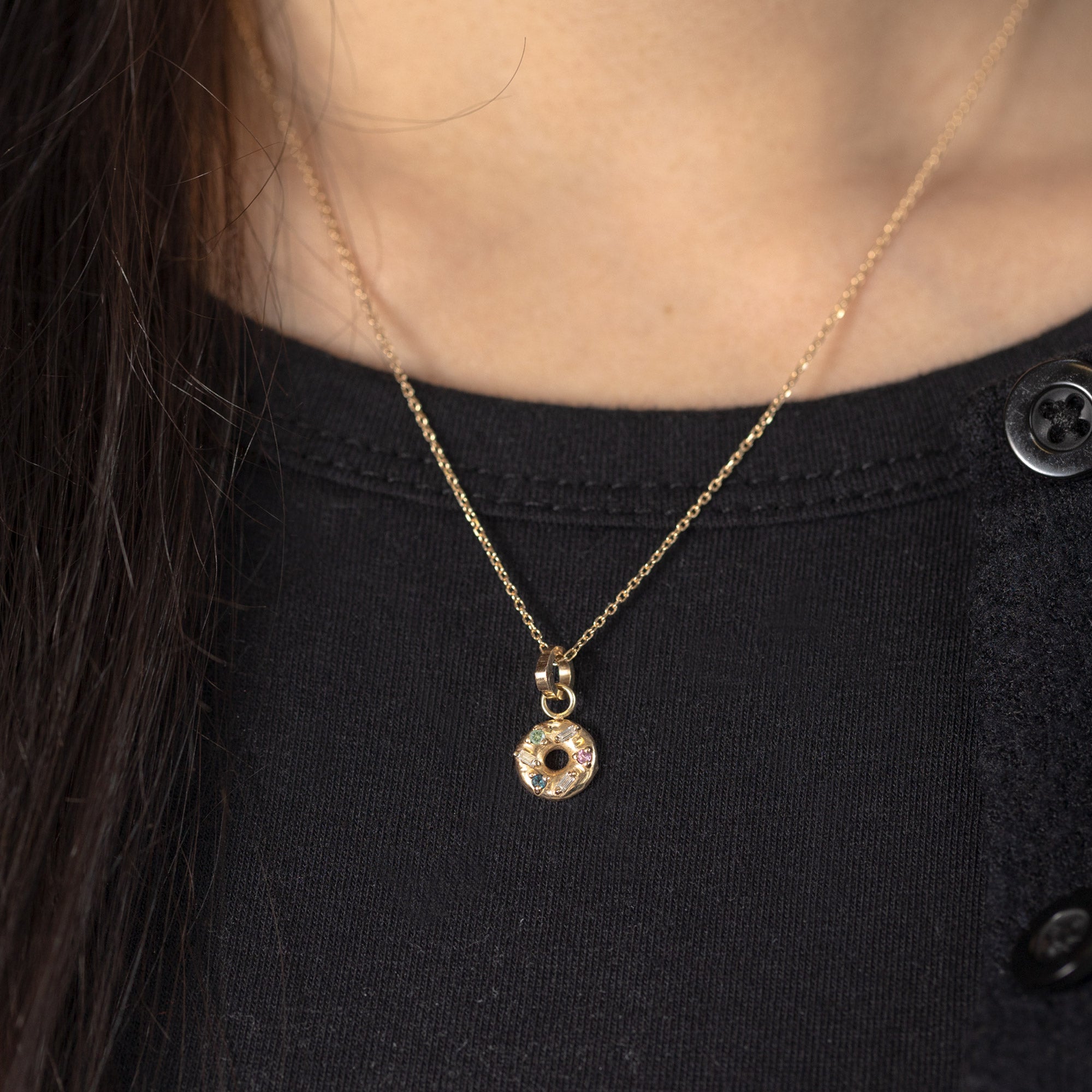 Alexis Russell Charms The Donut Charm | Yellow Gold