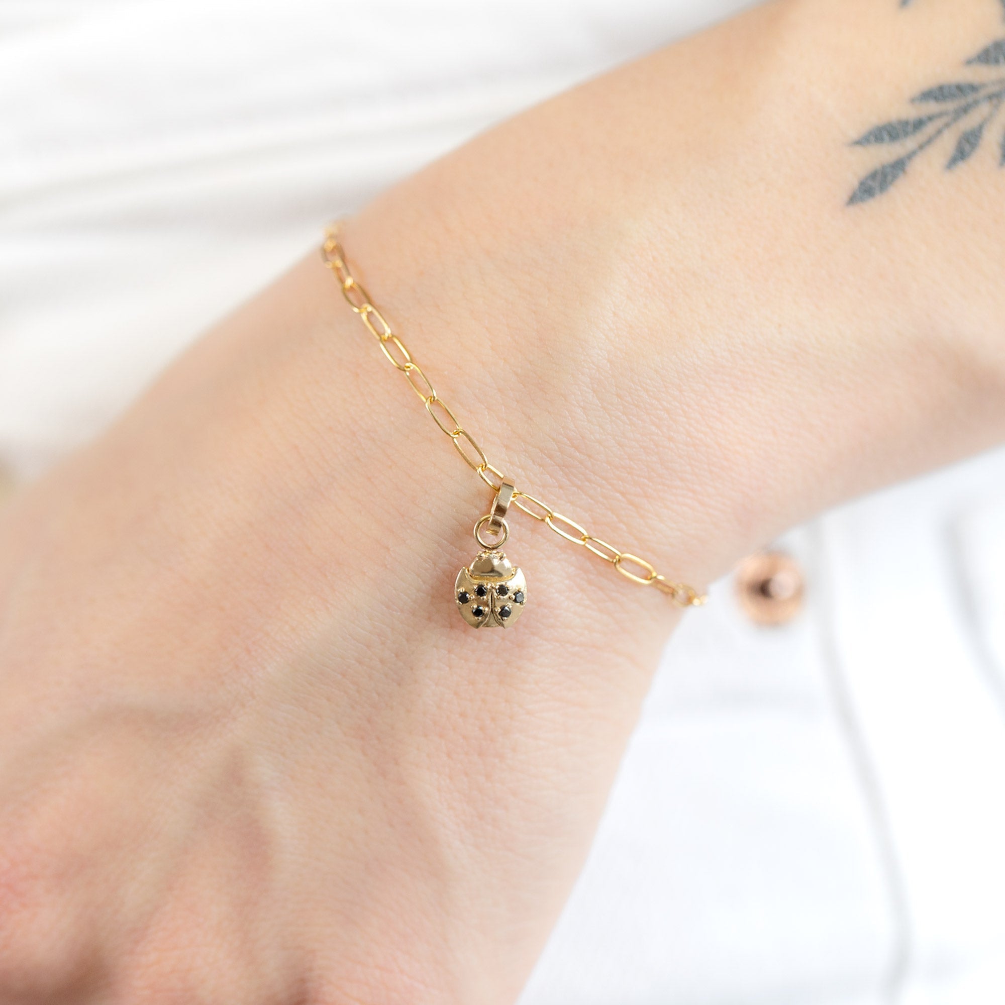 Alexis Russell Charms The Ladybug Charm | Yellow Gold