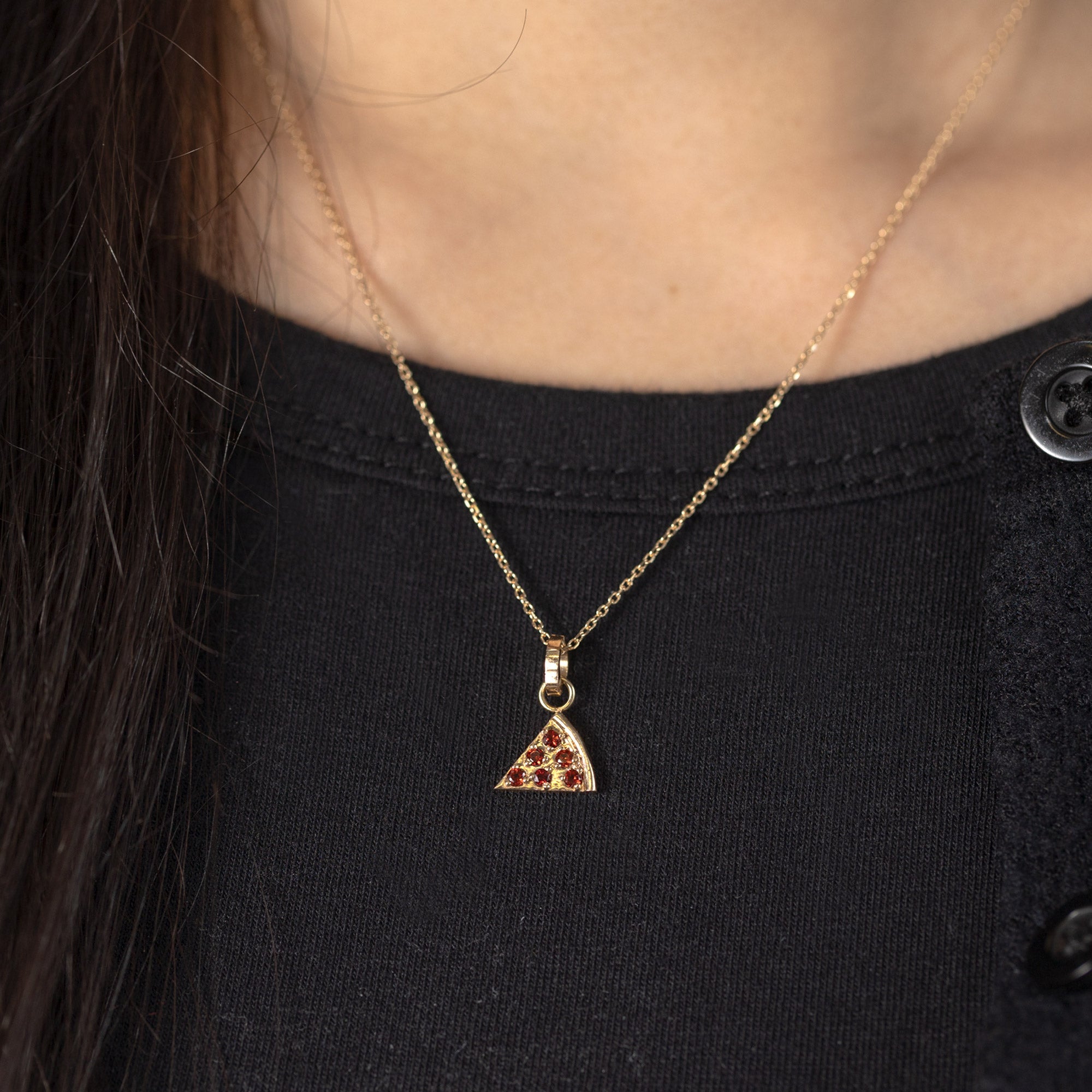 Alexis Russell Charms The Pizza Slice Charm | Yellow Gold