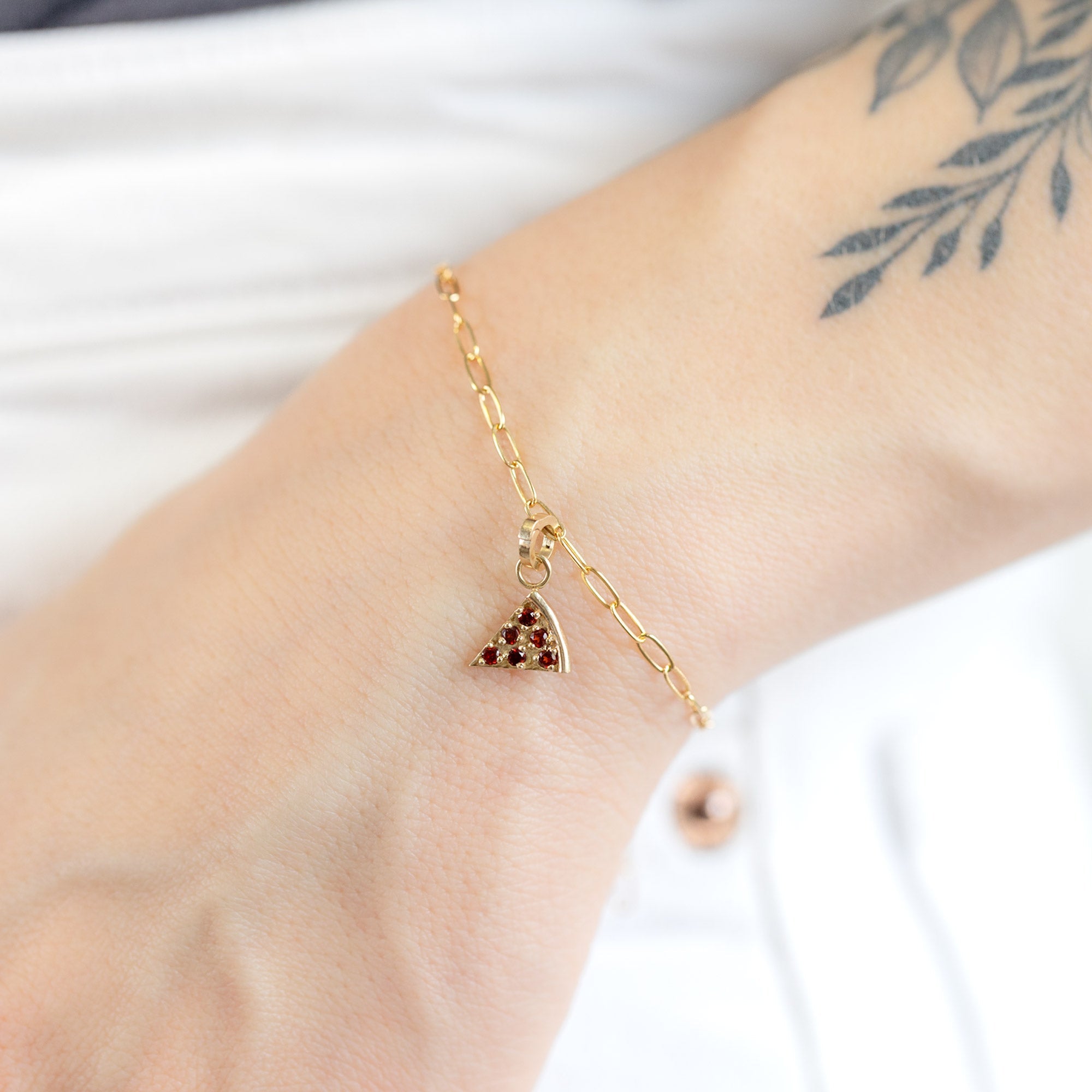 Alexis Russell Charms The Pizza Slice Charm | Yellow Gold