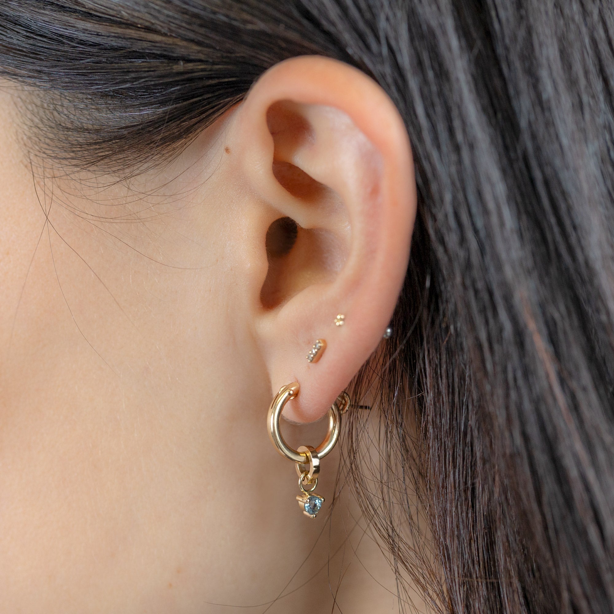 Alexis Russell Charms The Aquamarine Birthstone Charm | Yellow Gold