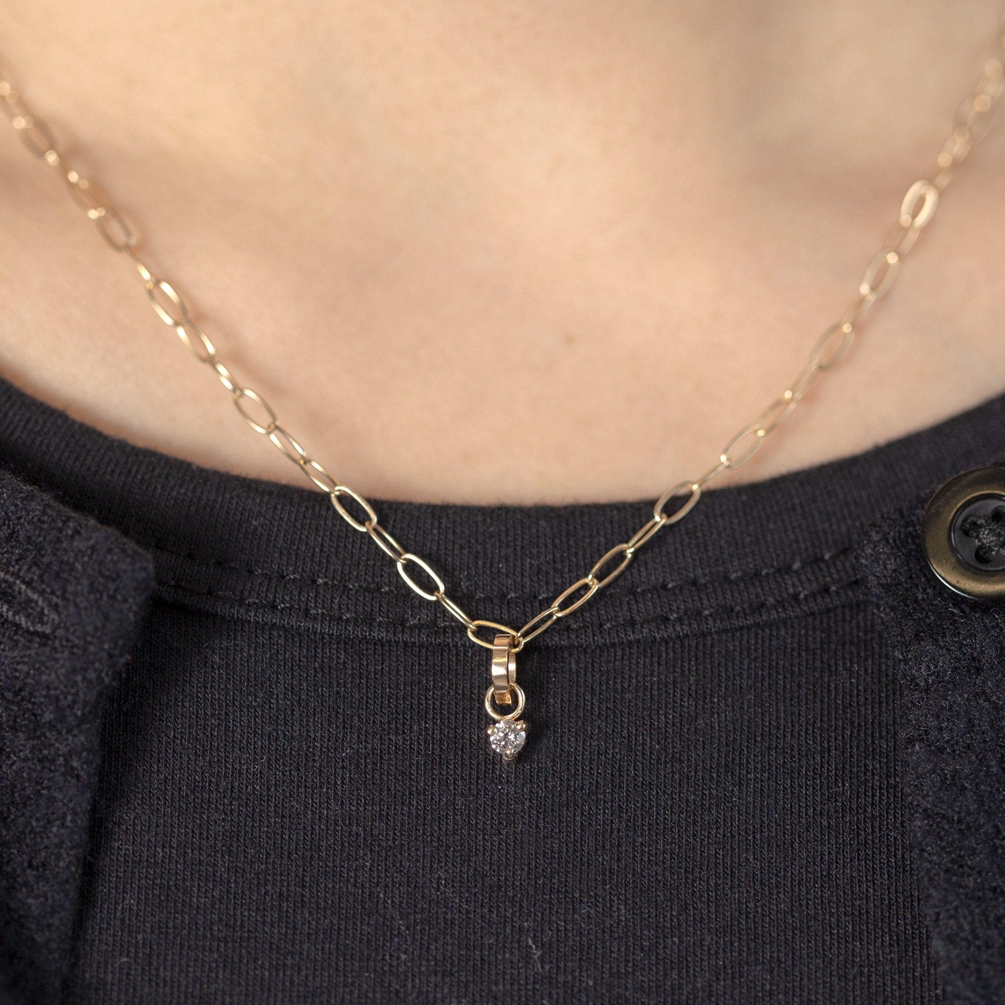 Alexis Russell Charms The Diamond Birthstone Charm | Yellow Gold