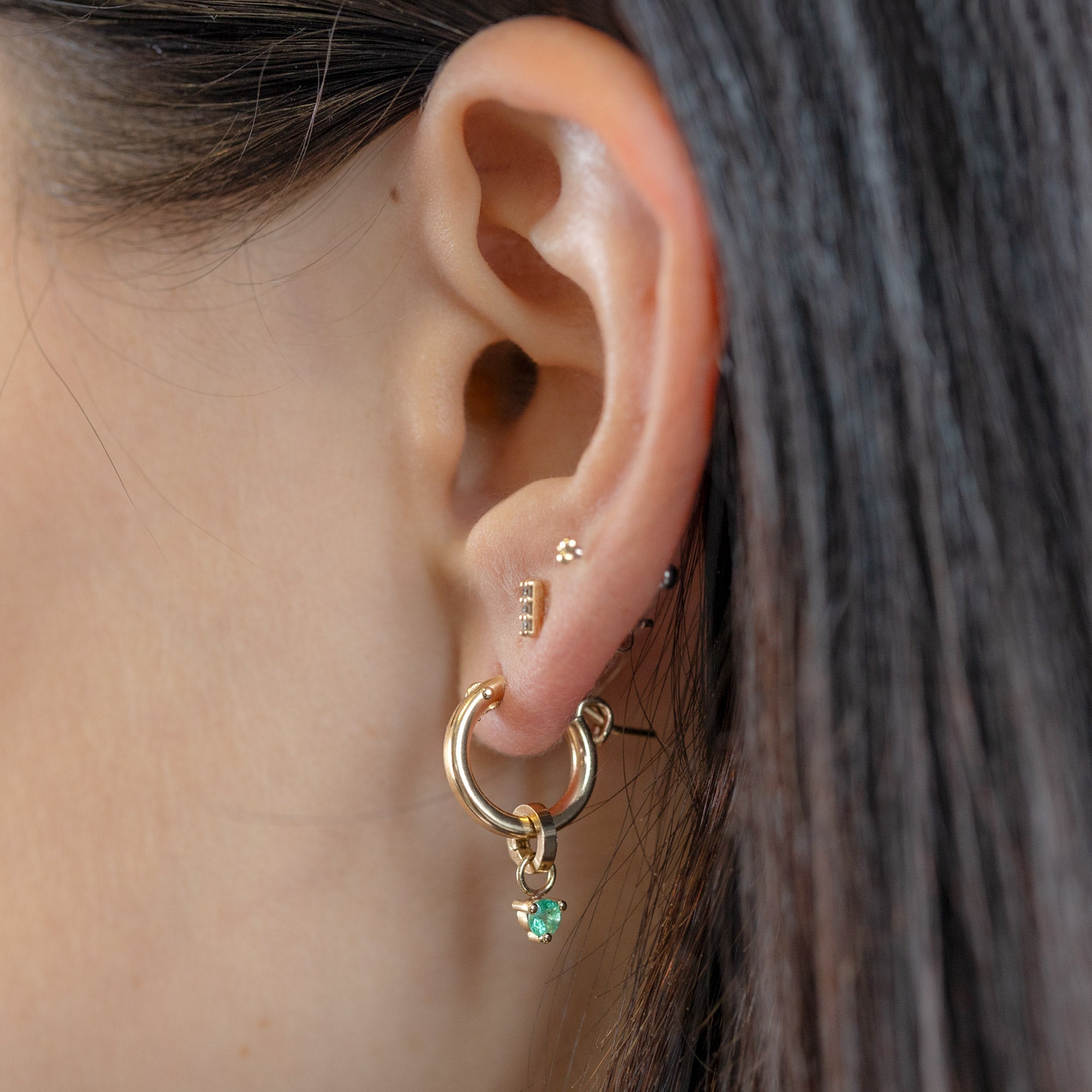 Alexis Russell Charms The Emerald Birthstone Charm | Yellow Gold