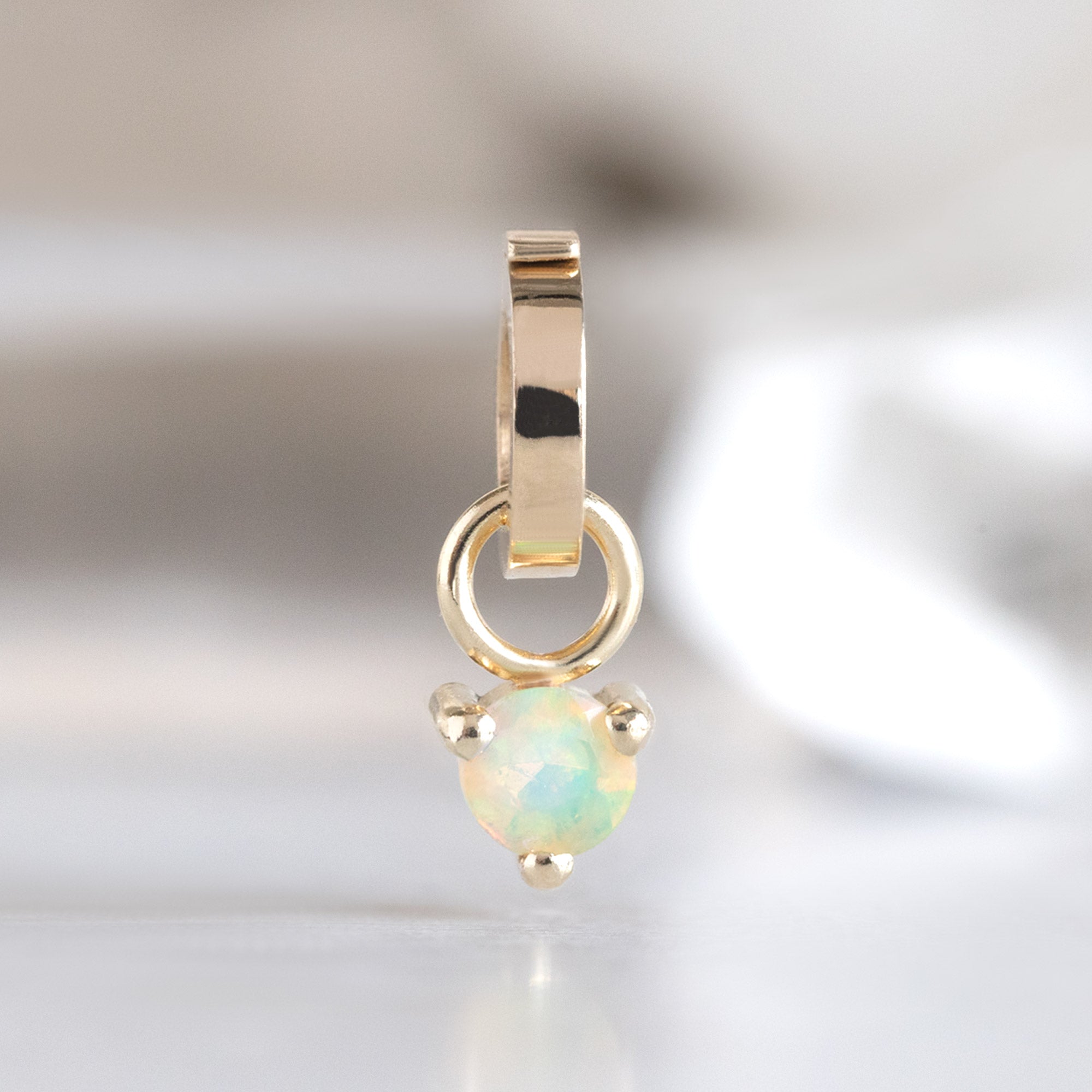 Alexis Russell Charms The Opal Birthstone Charm | Yellow Gold