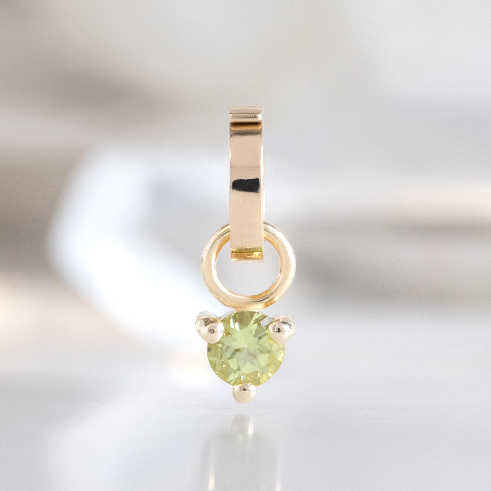 Alexis Russell Charms The Peridot Birthstone Charm | Yellow Gold