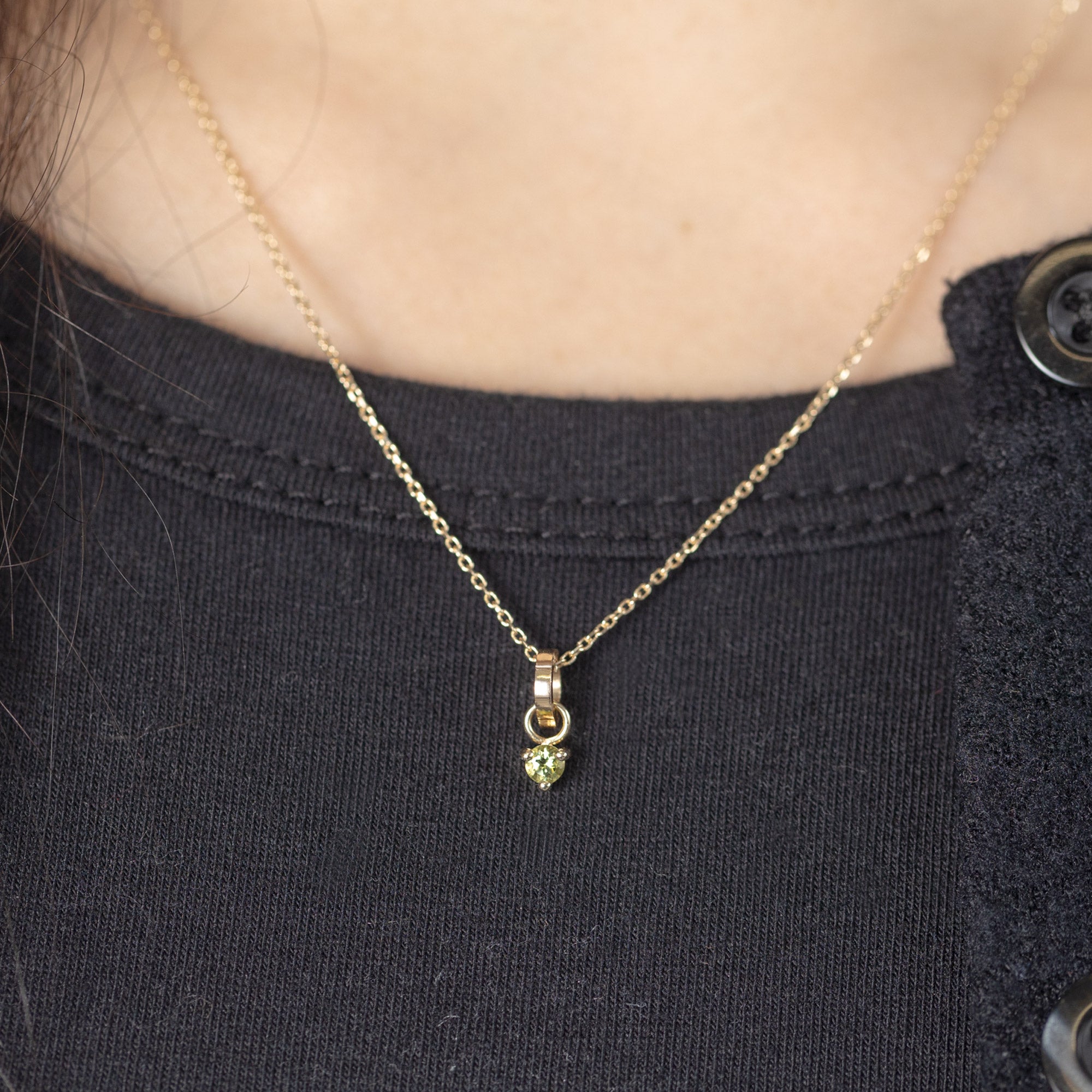 Alexis Russell Charms The Peridot Birthstone Charm | Yellow Gold