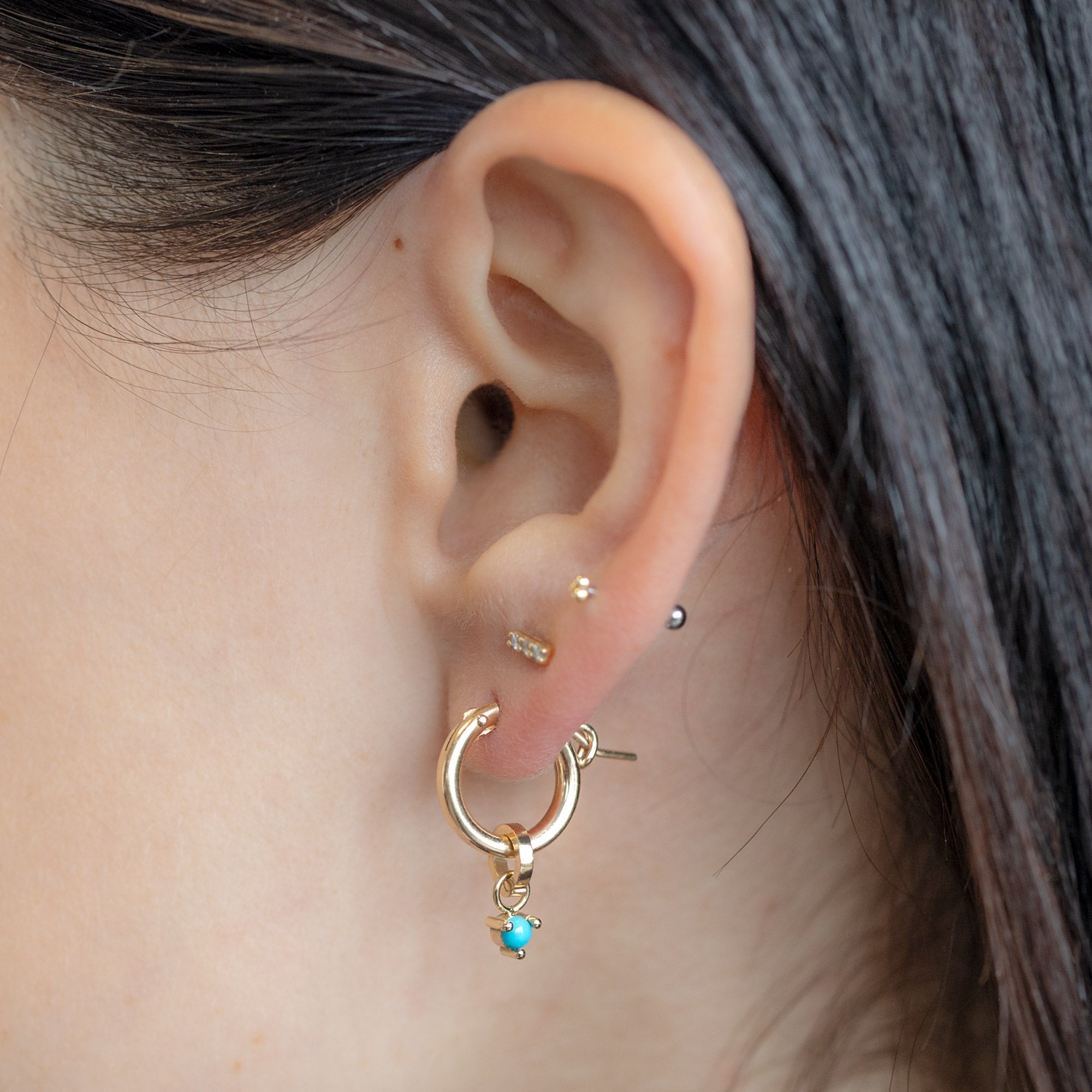 Alexis Russell Charms The Turquoise Birthstone Charm | Yellow Gold
