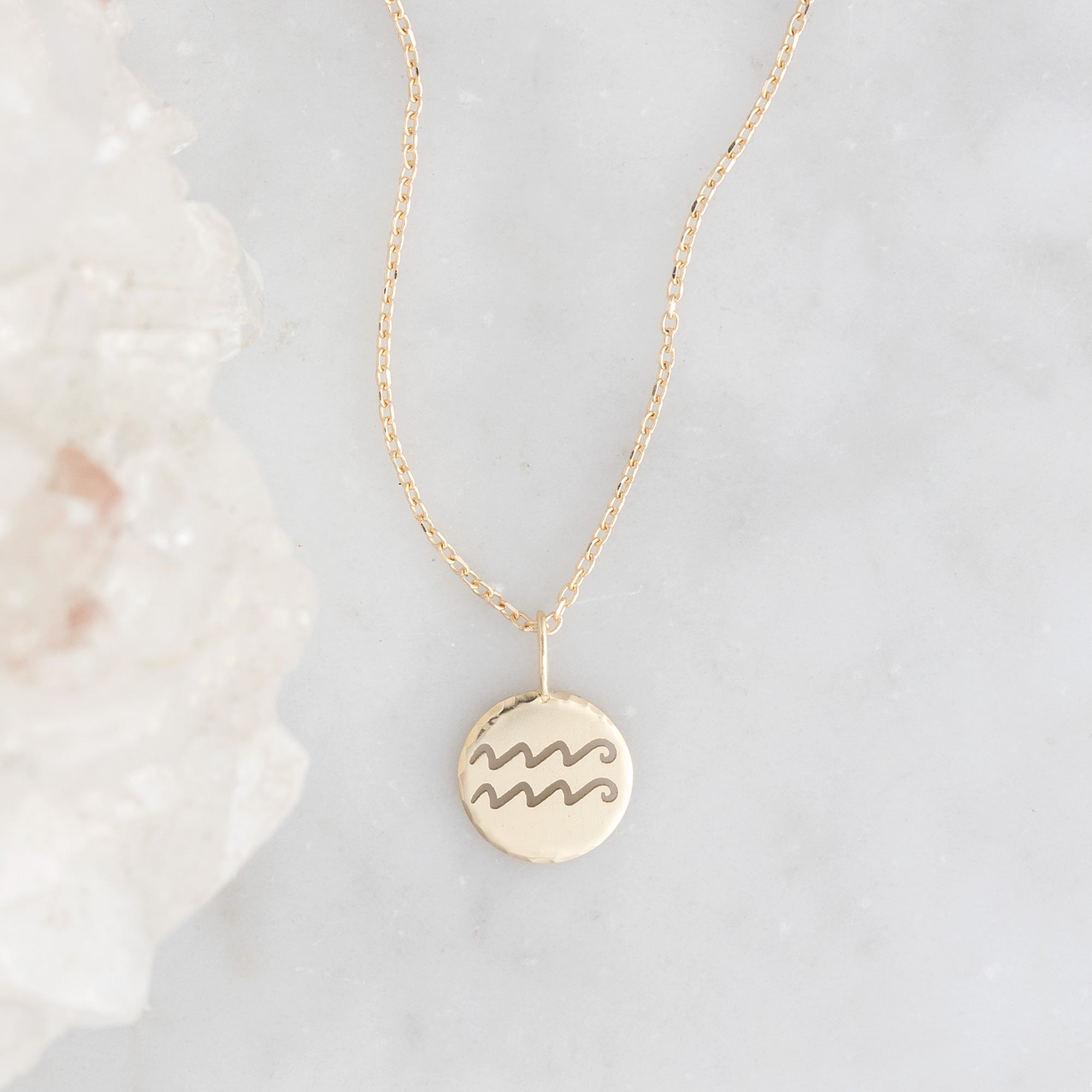 Alexis Russell Necklaces The Zodiac Birthstone Charm Necklace | Yellow, Rose or White Gold