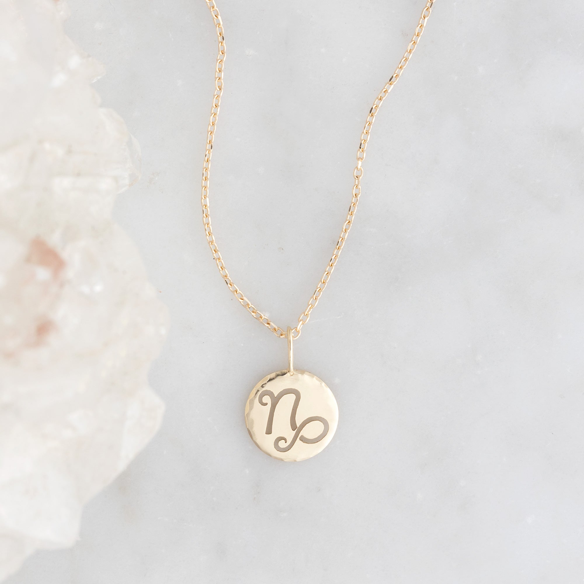 Alexis Russell Necklaces The Zodiac Birthstone Charm Necklace | Yellow, Rose or White Gold