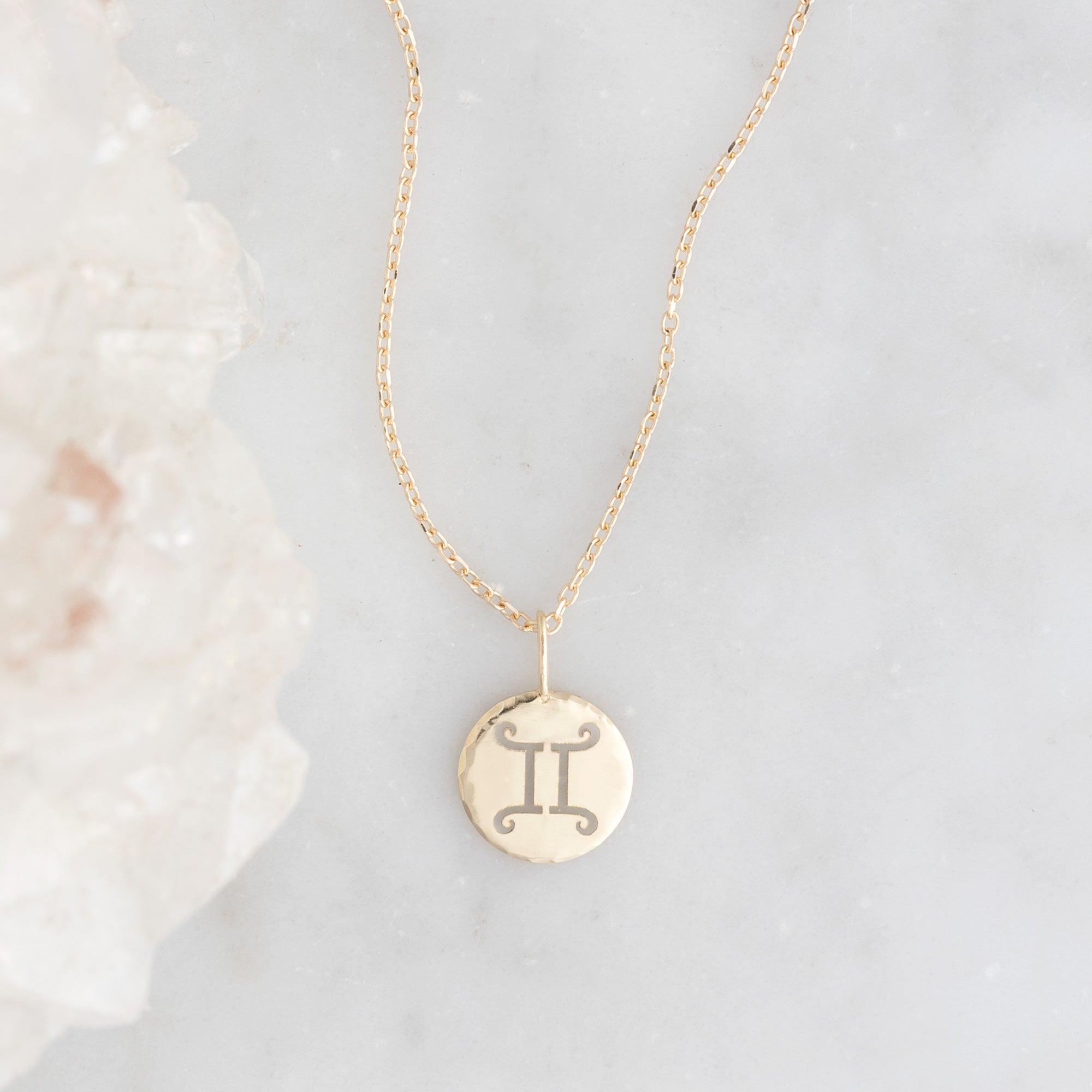 Alexis Russell Necklaces The Zodiac Birthstone Charm Necklace | Yellow, Rose or White Gold