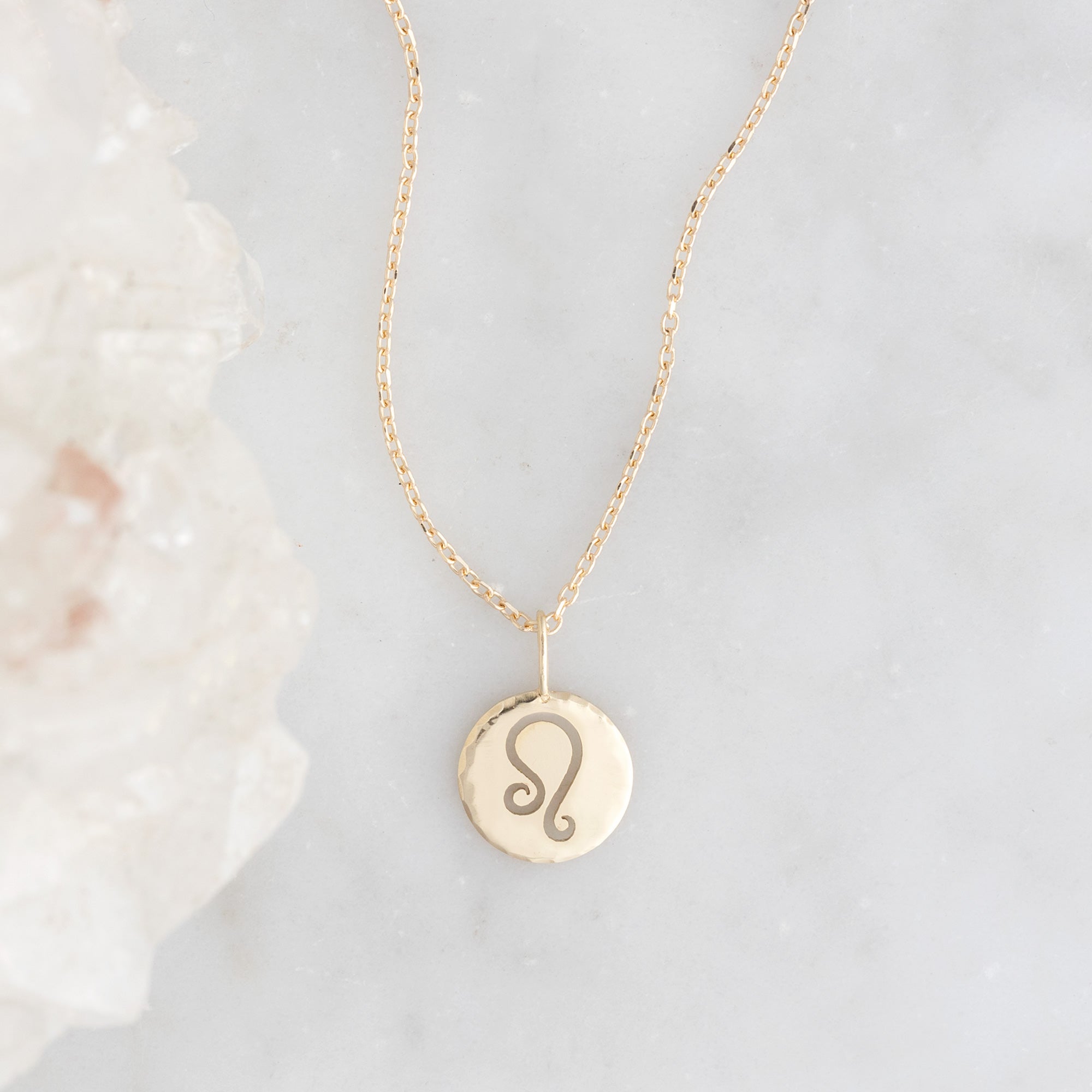Alexis Russell Necklaces The Zodiac Birthstone Charm Necklace | Yellow, Rose or White Gold