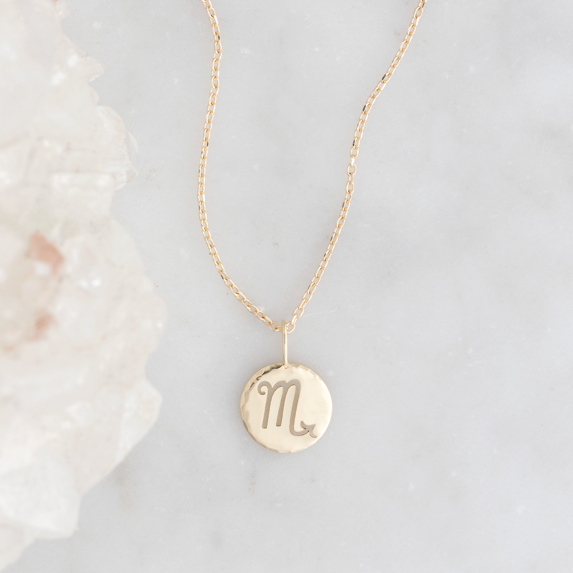 Alexis Russell Necklaces The Zodiac Birthstone Charm Necklace | Yellow, Rose or White Gold