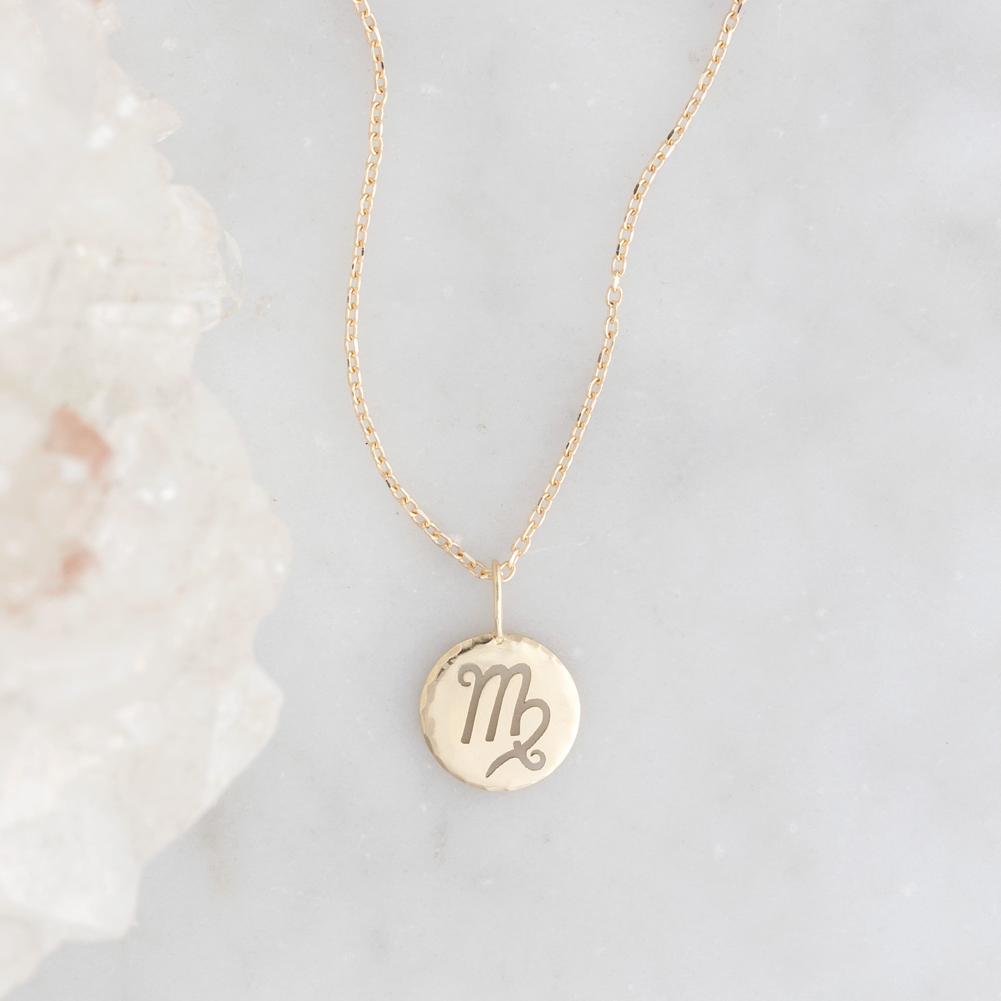 Alexis Russell Necklaces The Zodiac Birthstone Charm Necklace | Yellow, Rose or White Gold