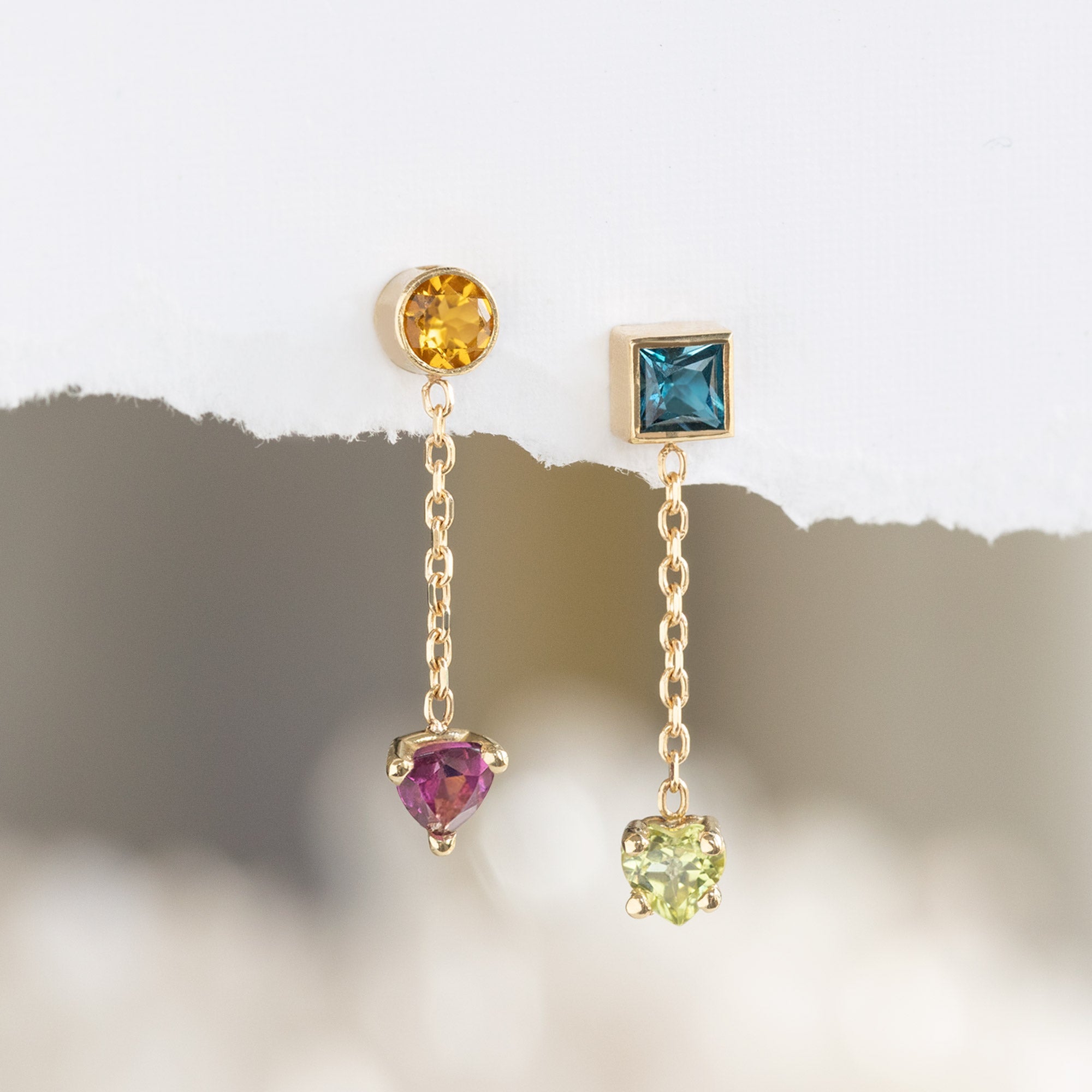 Alexis Russell Earrings The Candy Gemstone Earrings | Yellow Gold