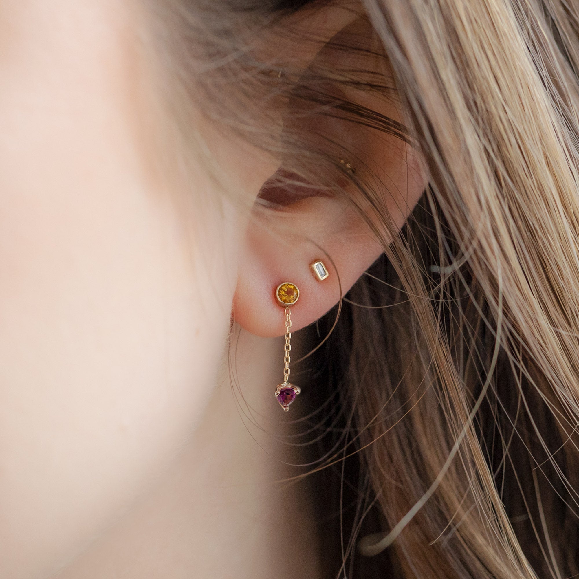 Alexis Russell Earrings The Candy Gemstone Earrings | Yellow Gold