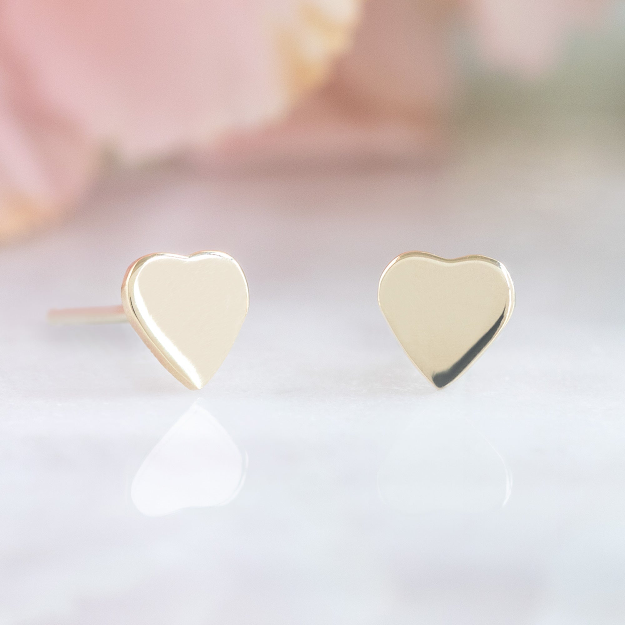 Alexis Russell Earrings The Sweetheart Stud Earrings | Yellow Gold