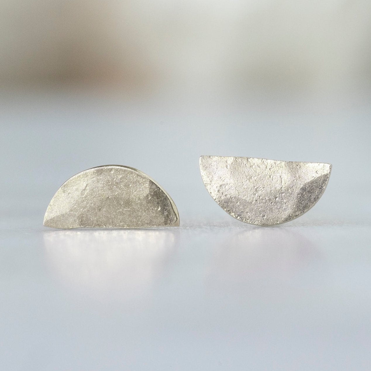 Alexis Russell Earrings The Gold Half Moon Stud Earrings | Yellow Gold