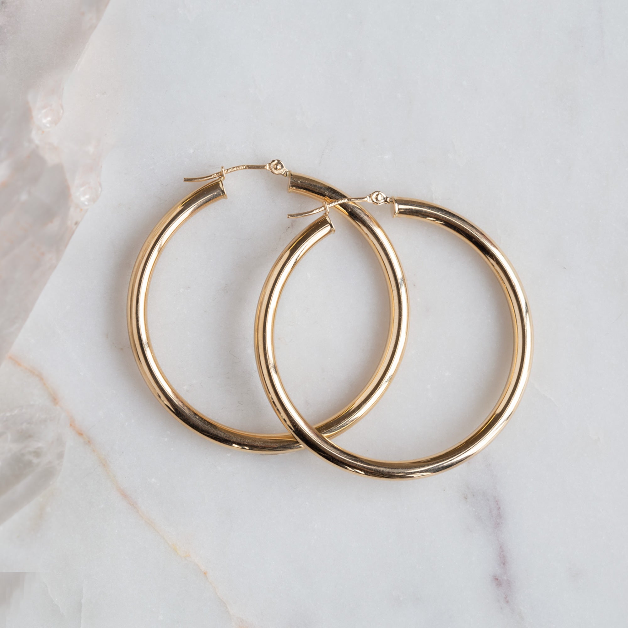 Alexis Russell Earrings The Chunky Gold Hoop Earrings | Yellow, Rose or White Gold