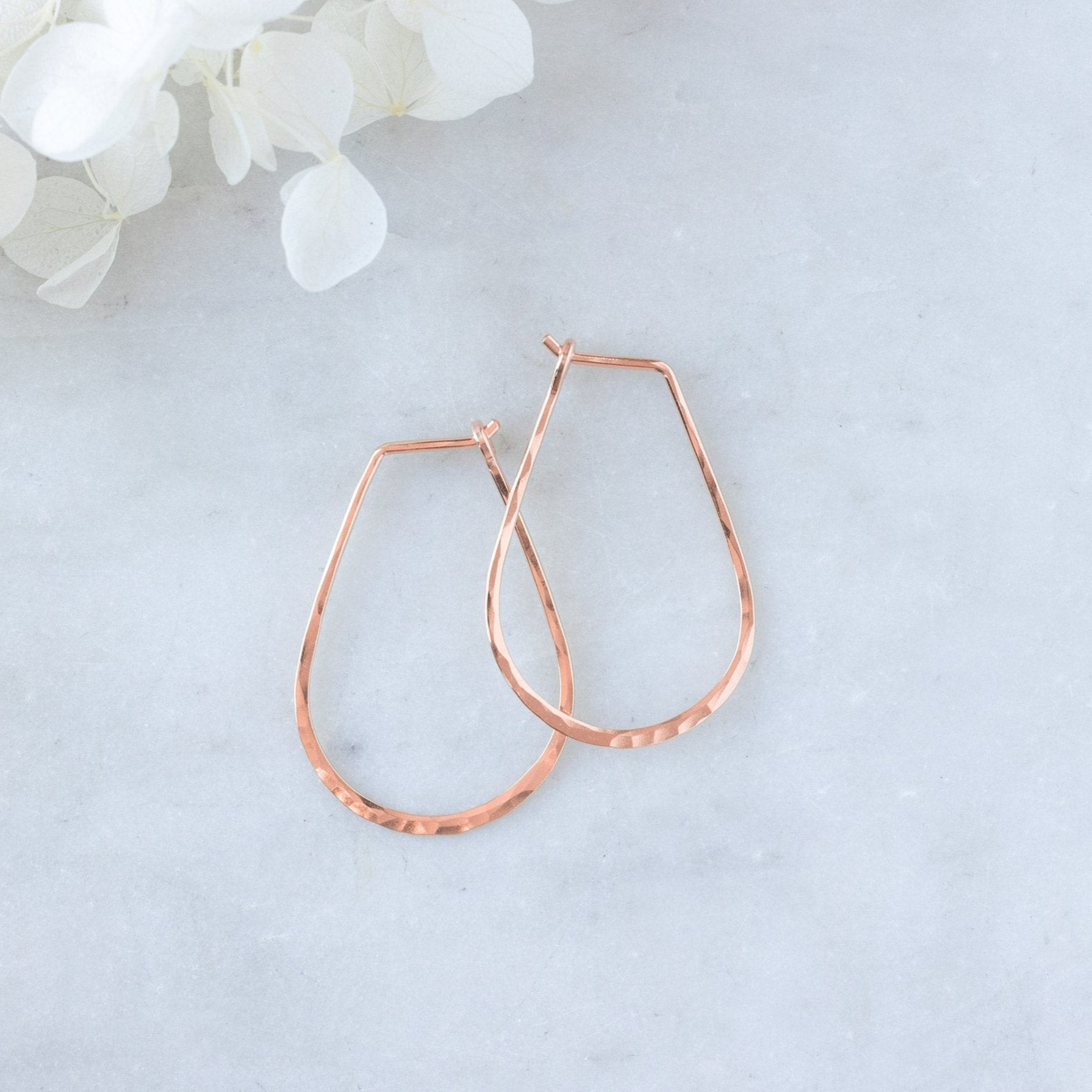 Alexis Russell Earrings Small Horseshoe Hoop Earrings | Yellow, Rose, White or Sterling Silver