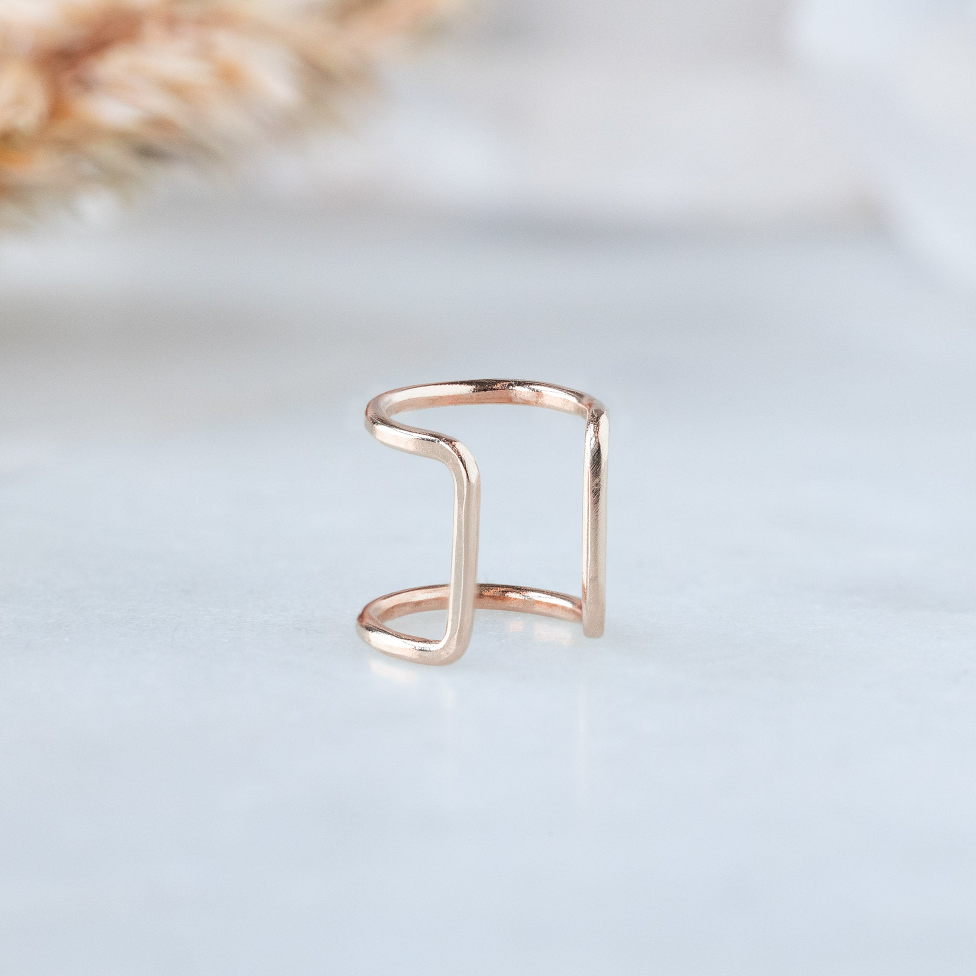 Alexis Russell Earrings The Column Ear Cuff | Yellow, Rose, White or Sterling Silver