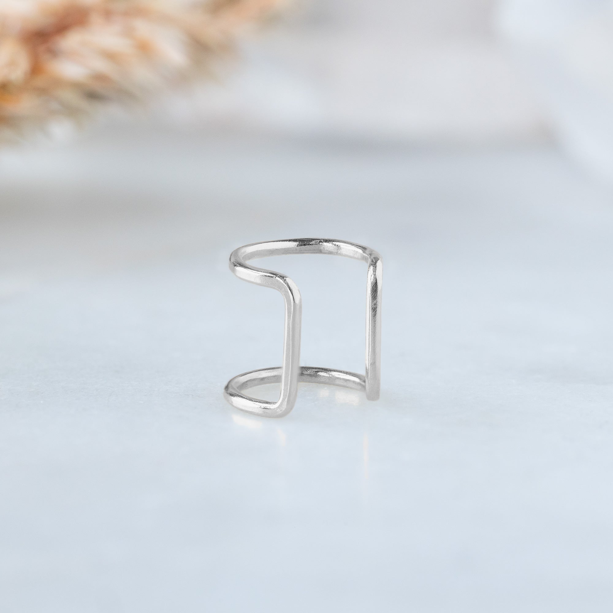 Alexis Russell Earrings The Column Ear Cuff | Yellow, Rose, White or Sterling Silver