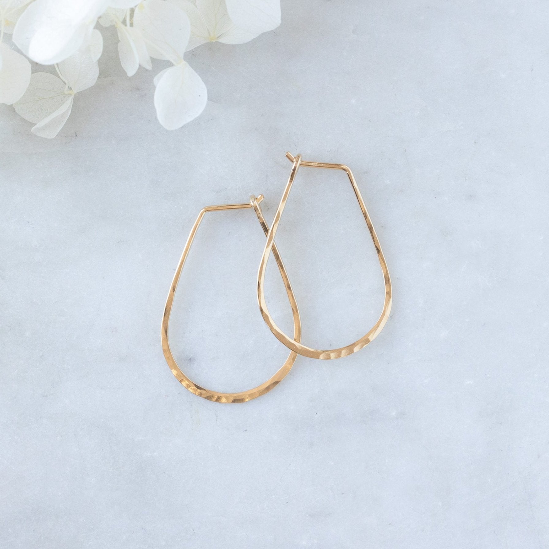 Alexis Russell Earrings Small Horseshoe Hoop Earrings | Yellow, Rose, White or Sterling Silver