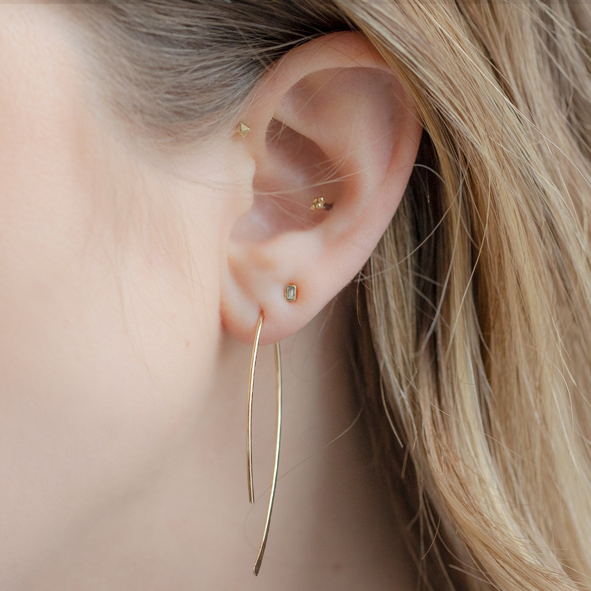 Alexis Russell Earrings The Wishbone Earrings | Yellow Gold Filled