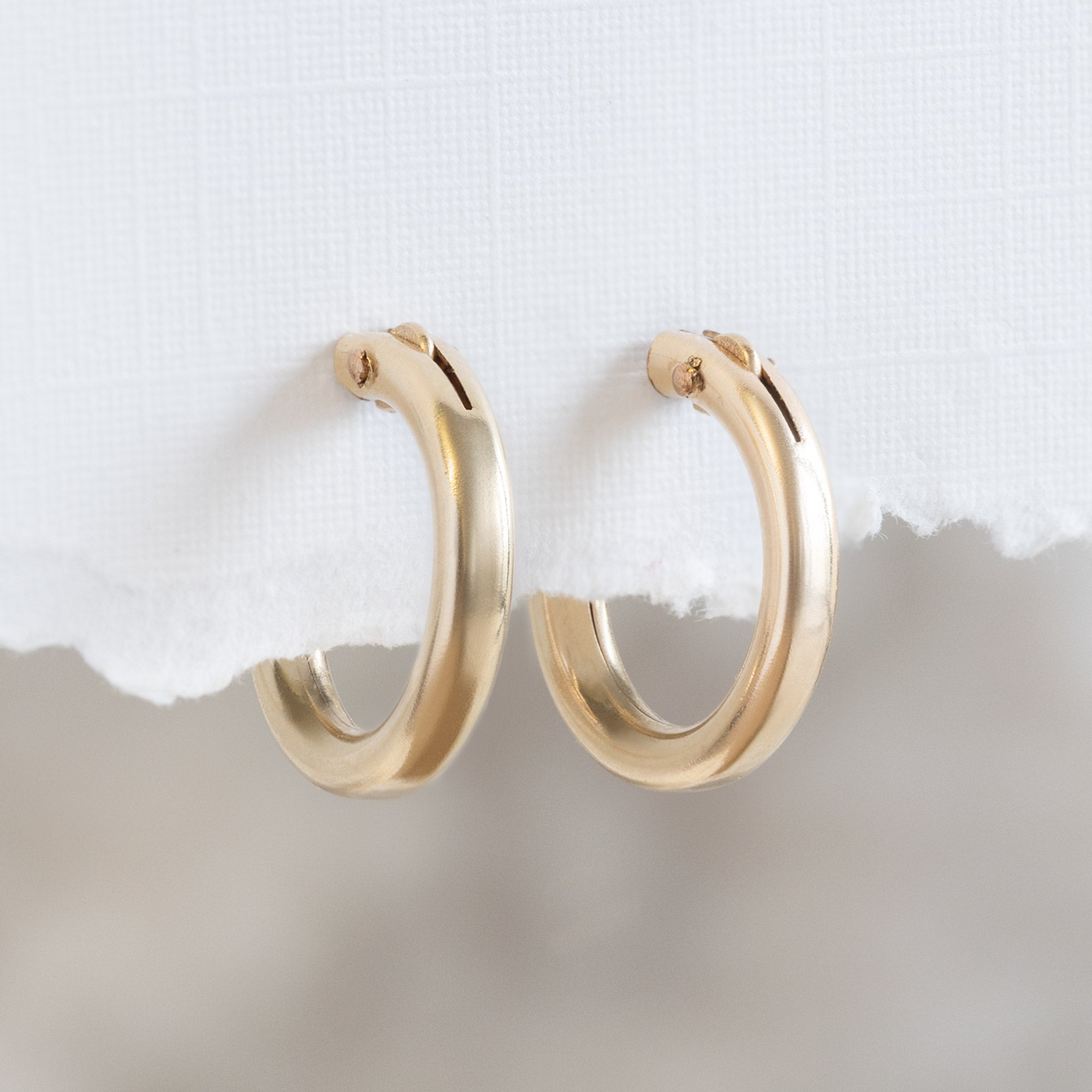 Alexis Russell Earrings The Charm Hoop Earrings | Yellow Gold