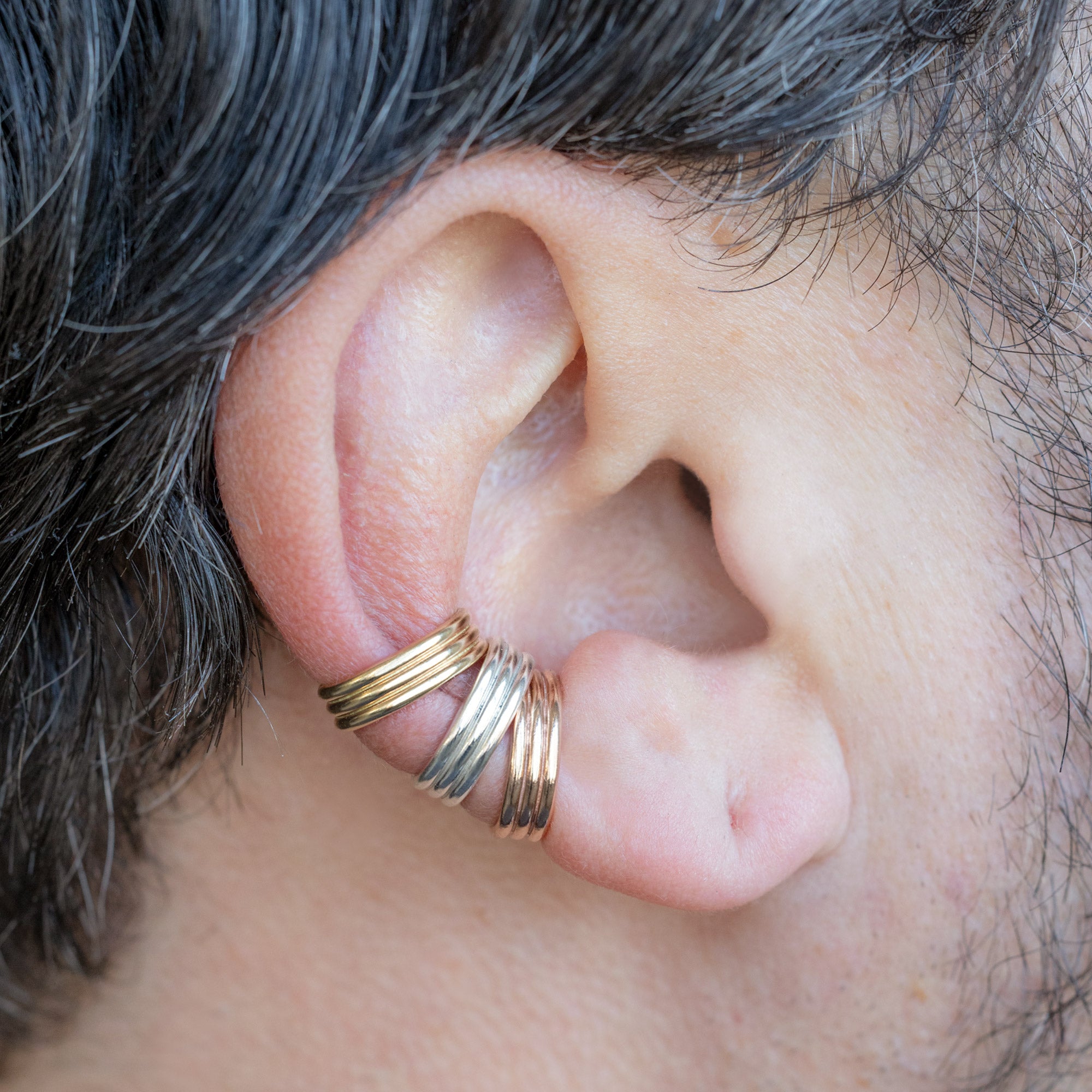 Alexis Russell  Earrings The Stratum Ear Cuff | Yellow, Rose or Sterling Silver