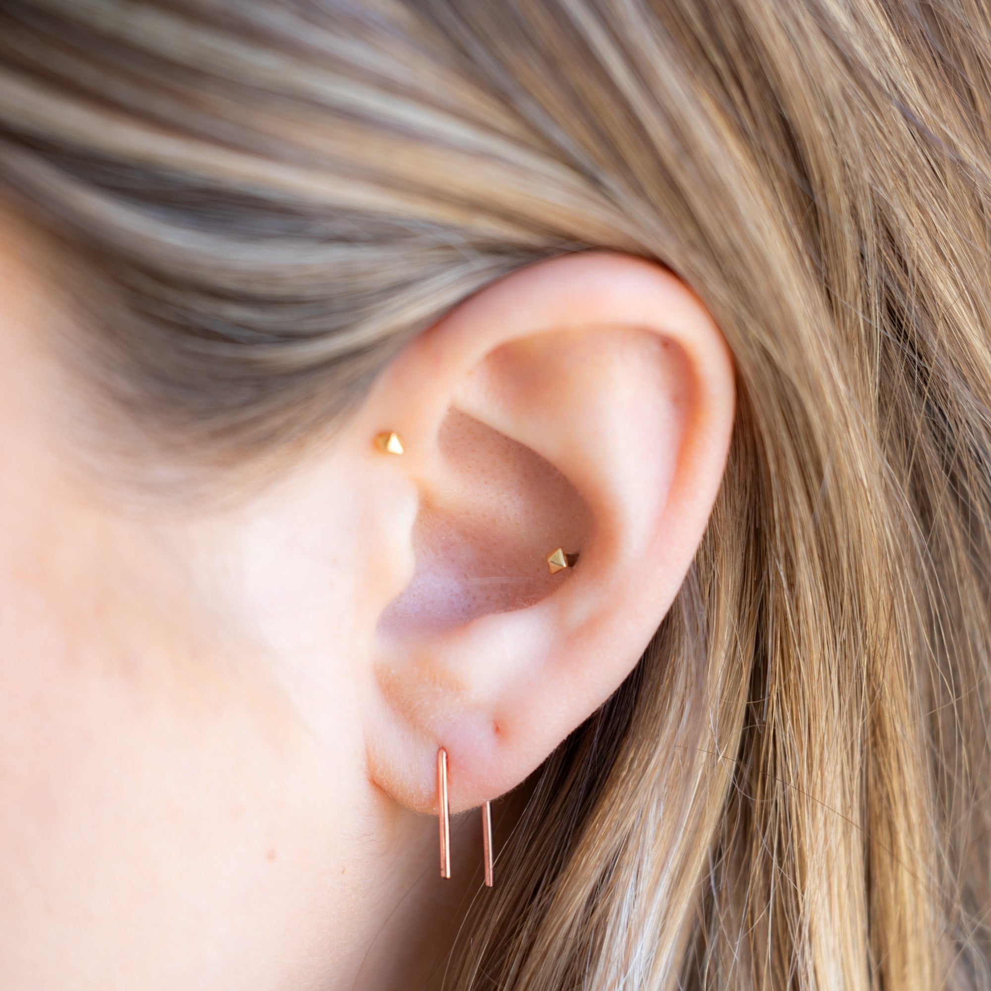 Alexis Russell Earrings The Staple Hoop Earrings | Yellow, Rose, White or Sterling Silver