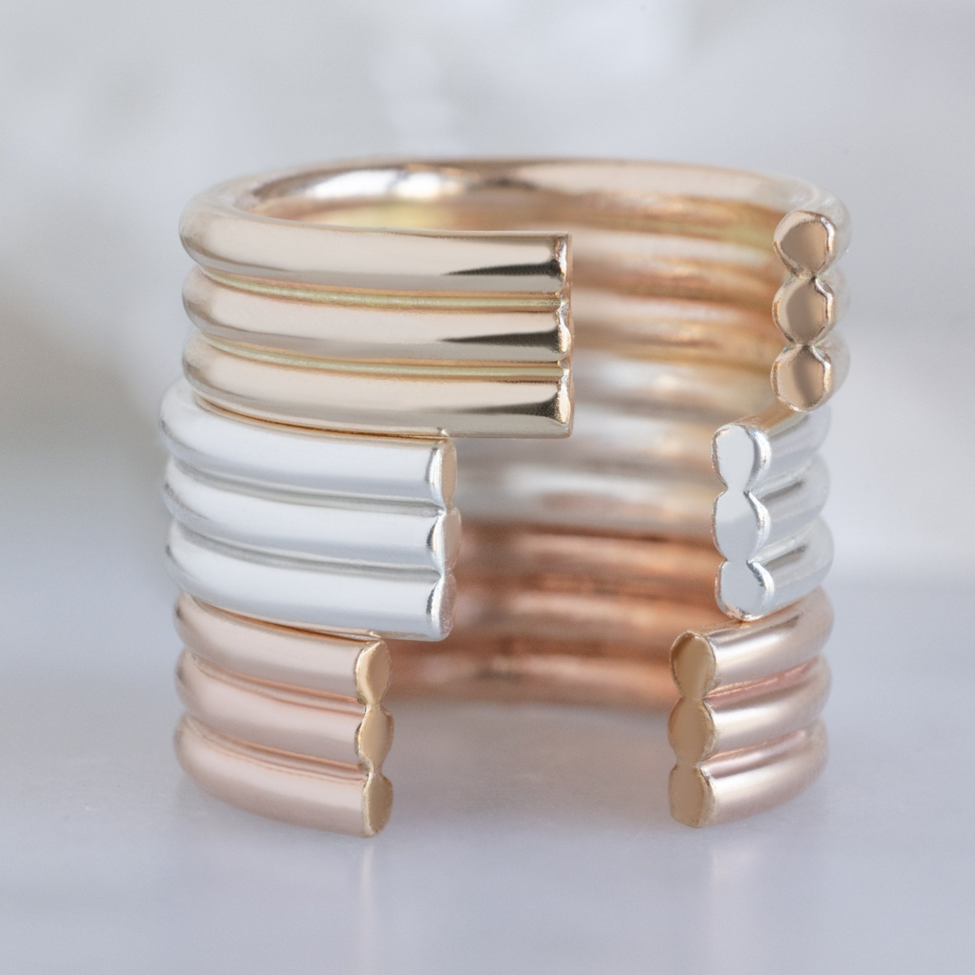 Alexis Russell  Earrings The Stratum Ear Cuff | Yellow, Rose or Sterling Silver