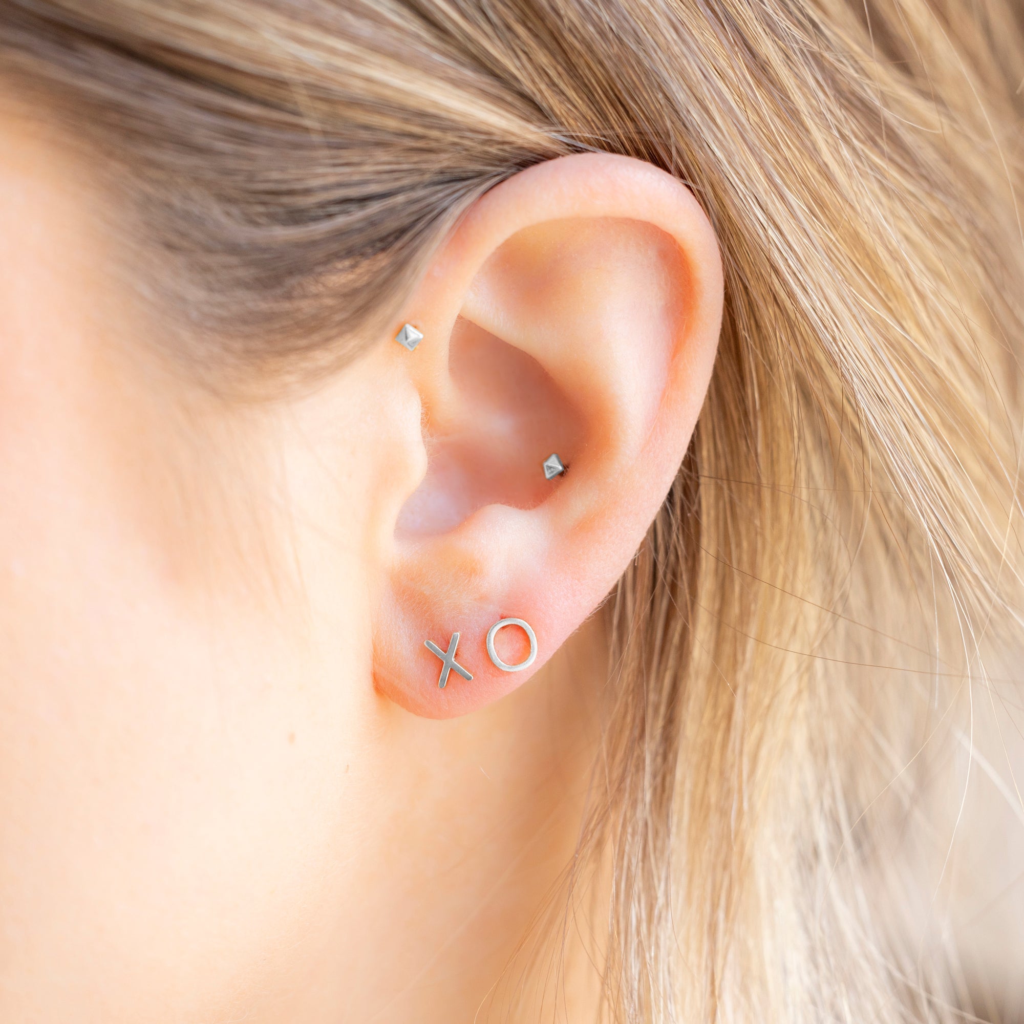 Alexis Russell Earrings The XO' Stud Earrings | Yellow, Rose, White or Sterling Silver