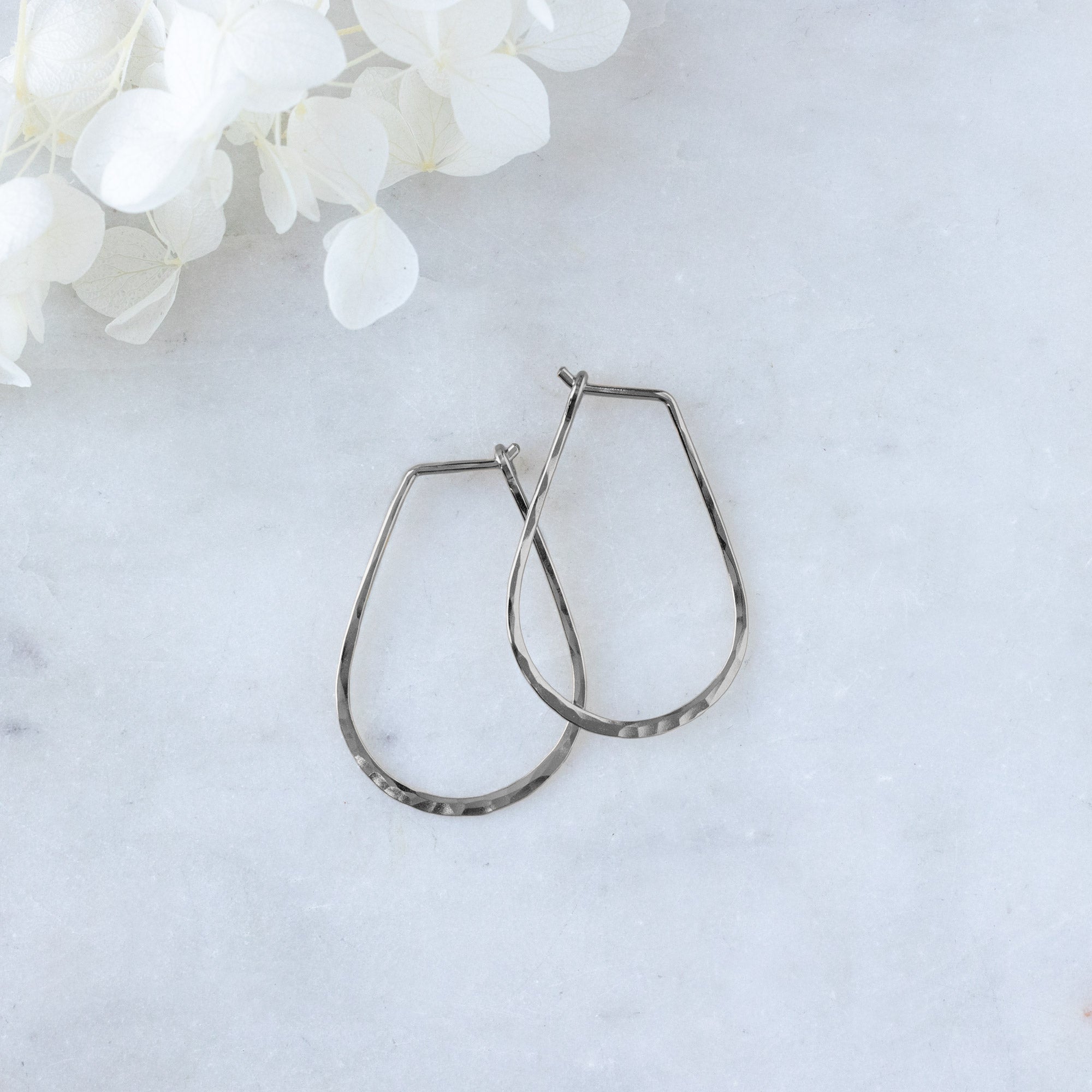 Alexis Russell Earrings Small Horseshoe Hoop Earrings | Yellow, Rose, White or Sterling Silver